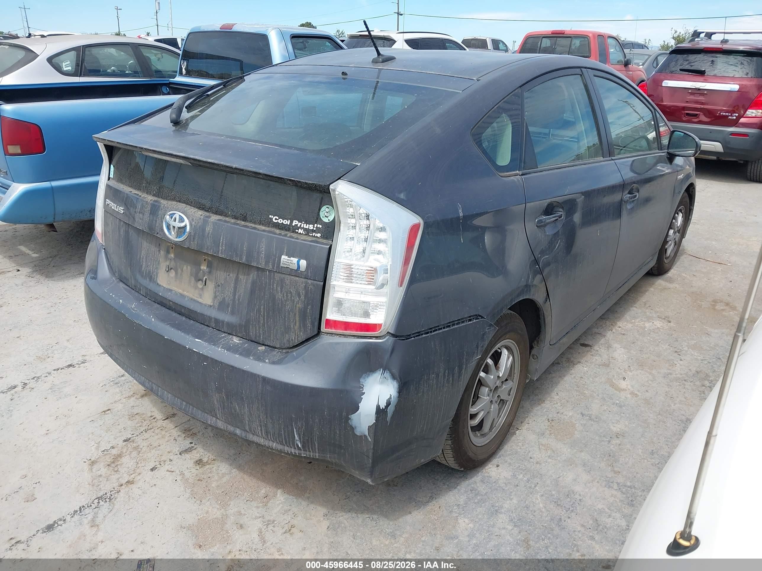 2011 Toyota Prius Two Серый vin: JTDKN3DU9B5311862