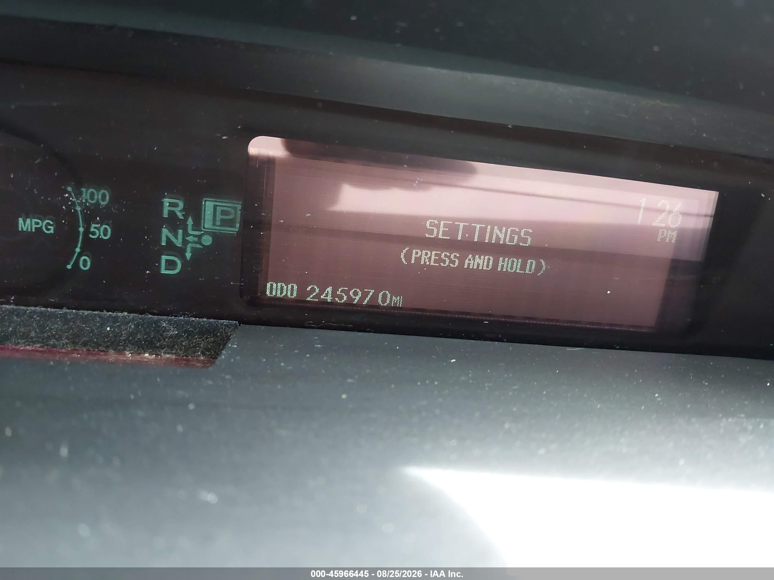 2011 Toyota Prius Two Серый vin: JTDKN3DU9B5311862