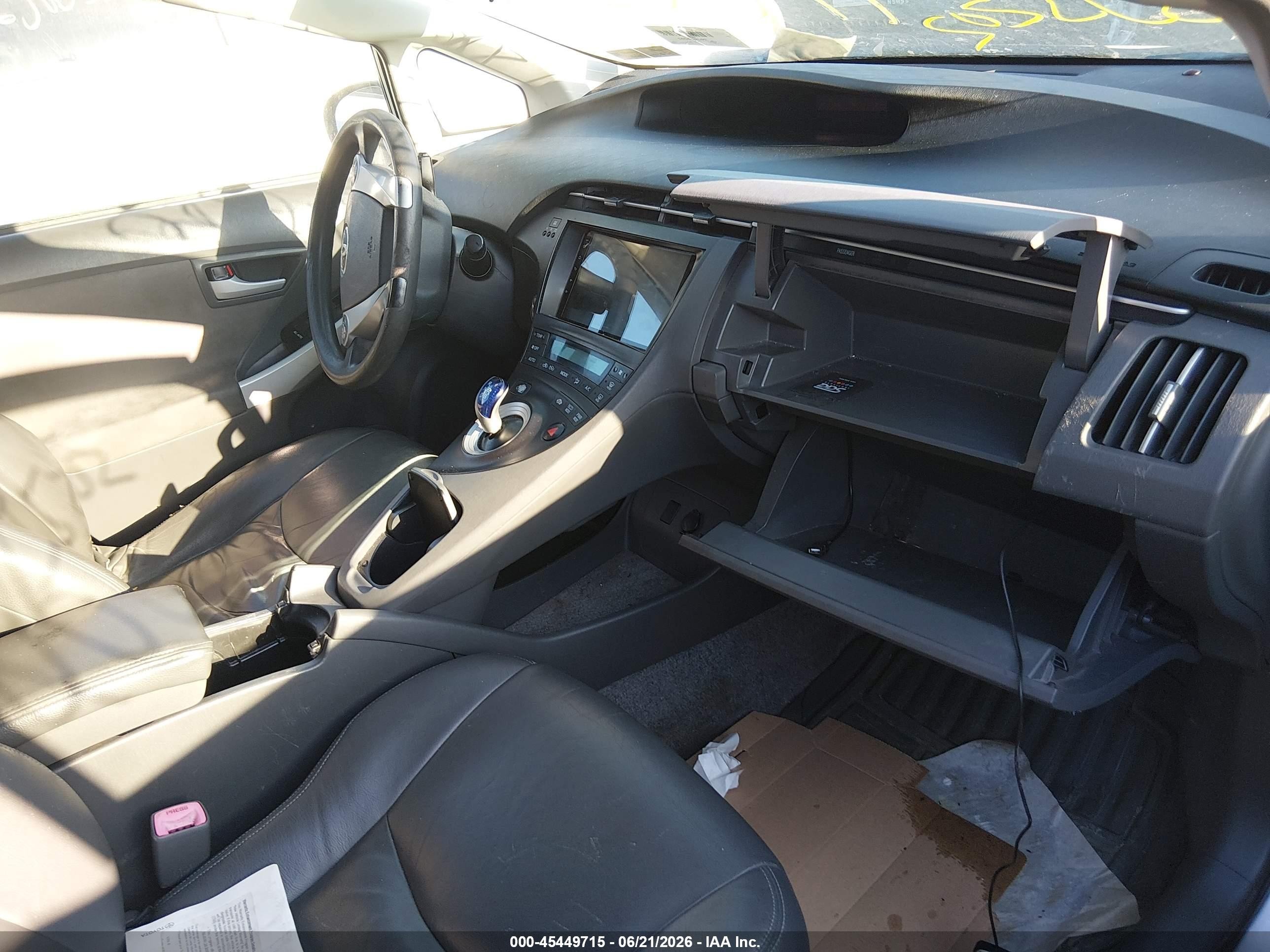 2011 Toyota Prius Two Gray vin: JTDKN3DU9B5325485