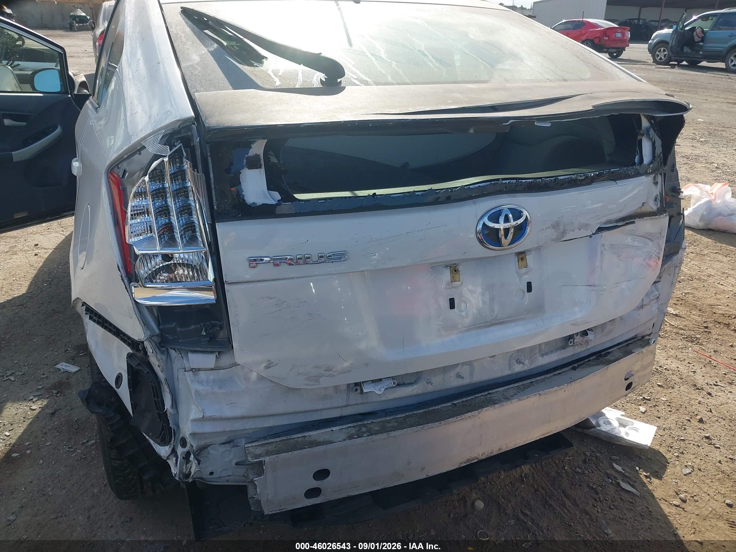 2011 Toyota Prius Two White vin: JTDKN3DU9B5337667