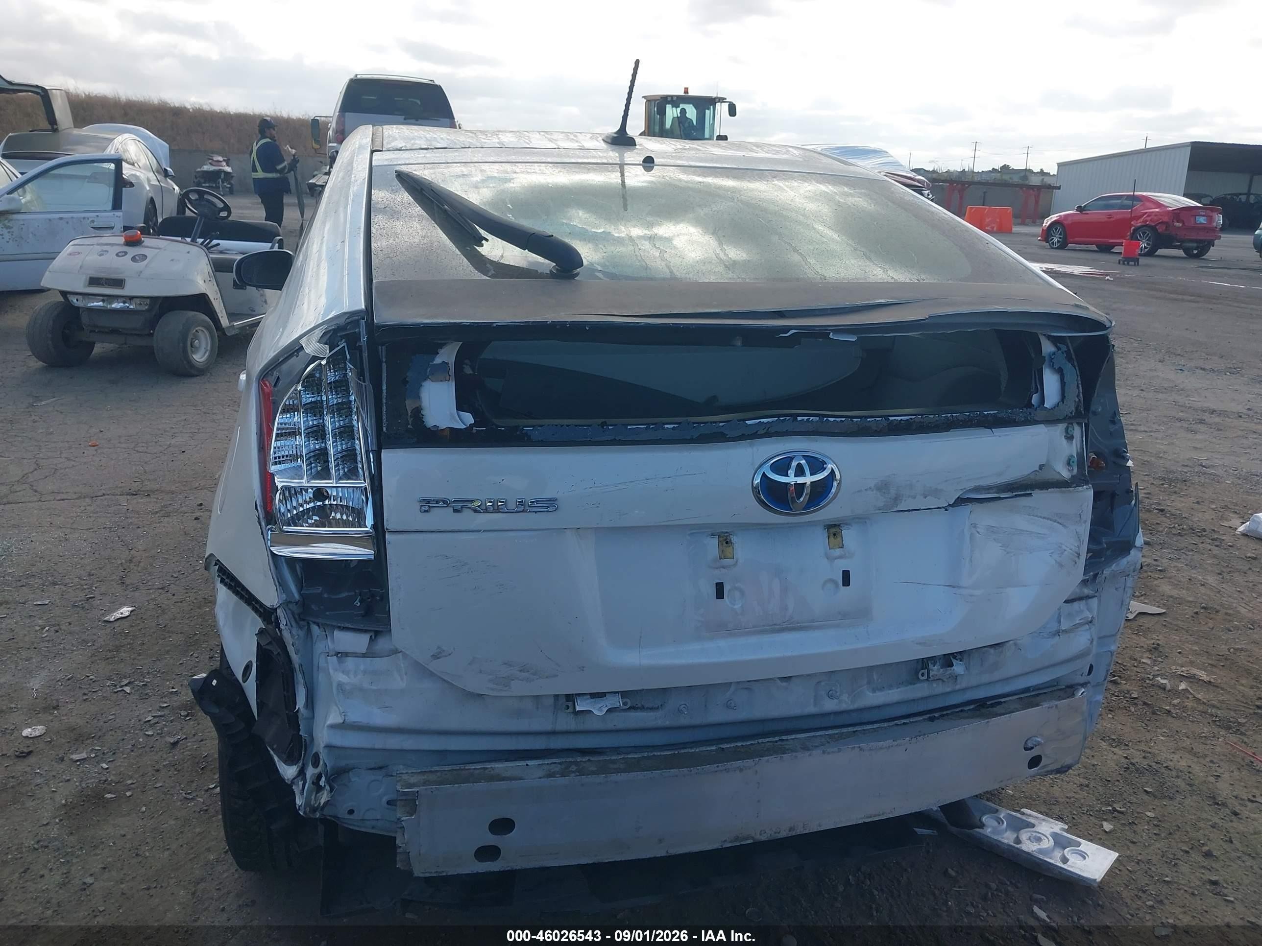 2011 Toyota Prius Two White vin: JTDKN3DU9B5337667