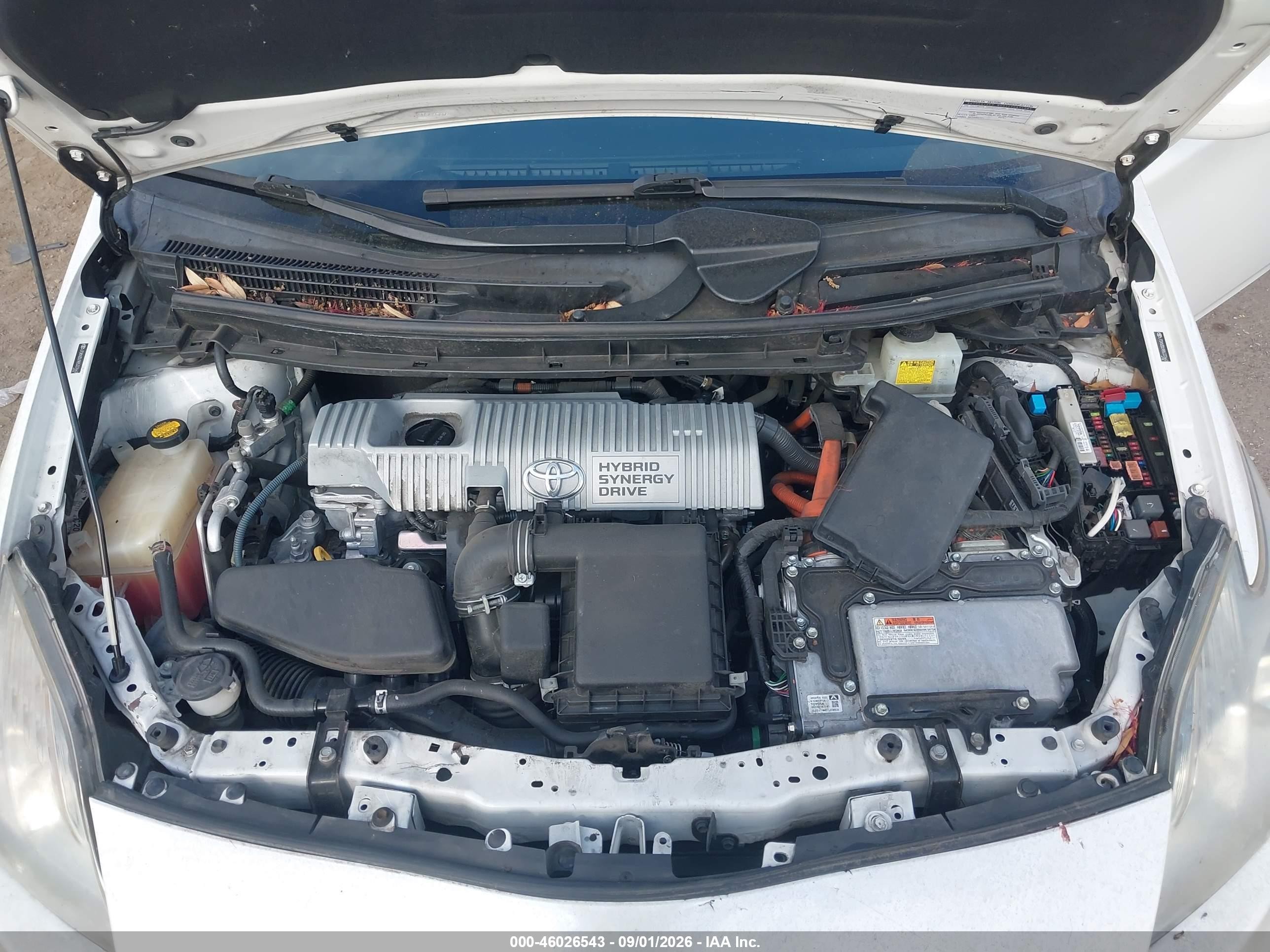 2011 Toyota Prius Two White vin: JTDKN3DU9B5337667