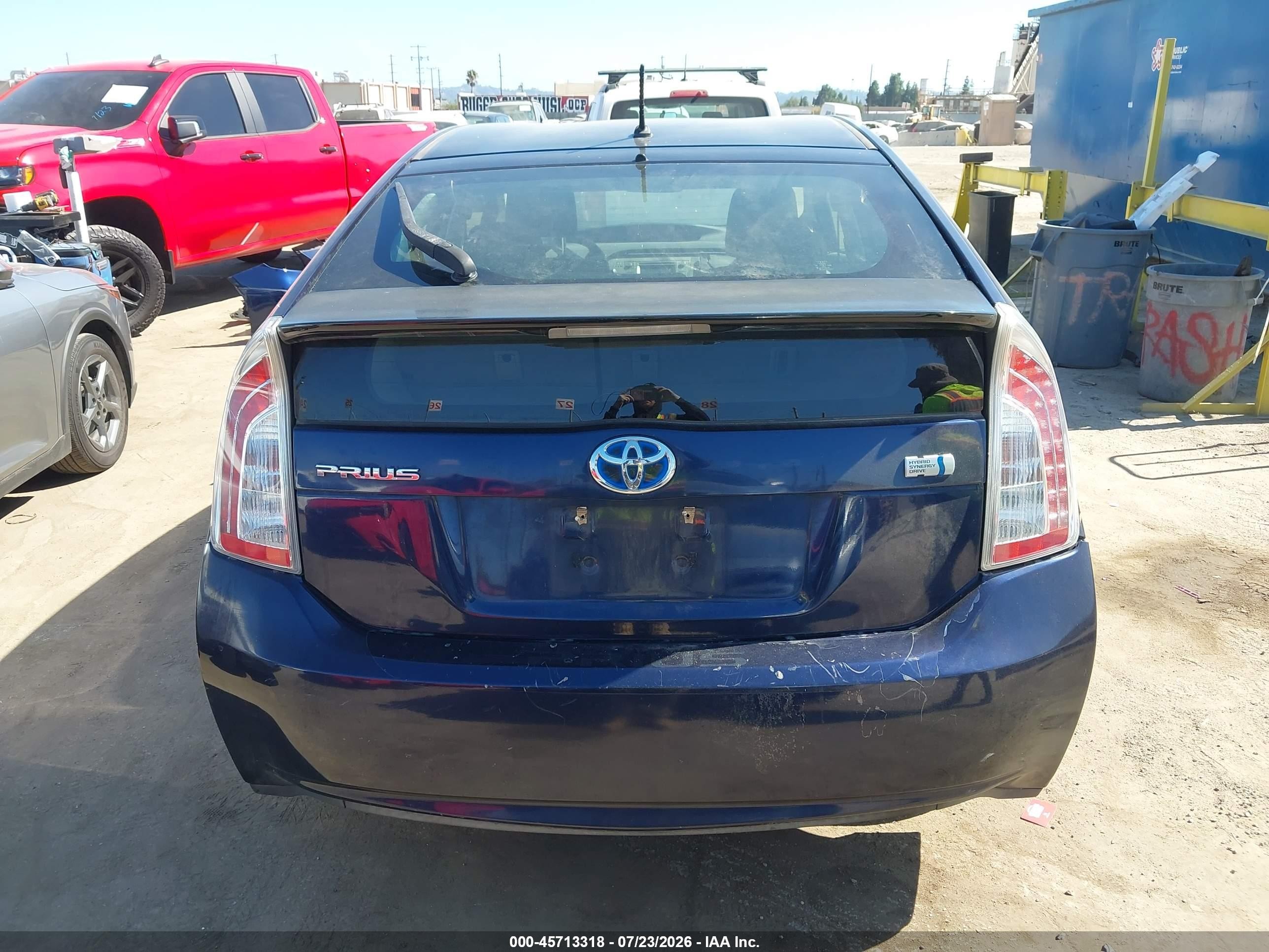 2012 Toyota Prius Two Blue vin: JTDKN3DU9C0333696