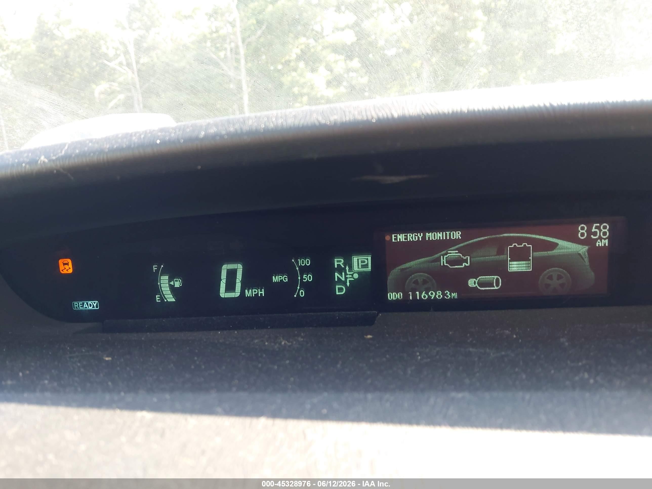 2012 Toyota Prius Three Blue vin: JTDKN3DU9C1491322