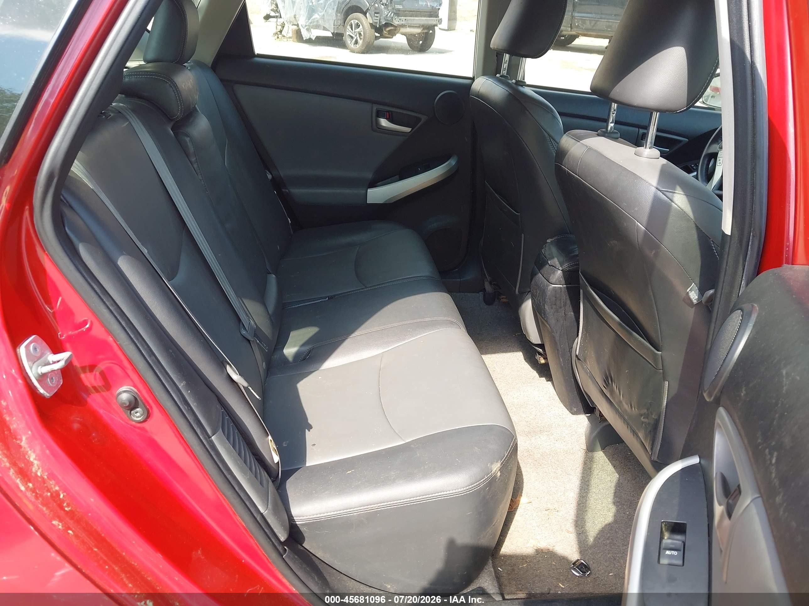 2012 Toyota Prius Four Red vin: JTDKN3DU9C1559604