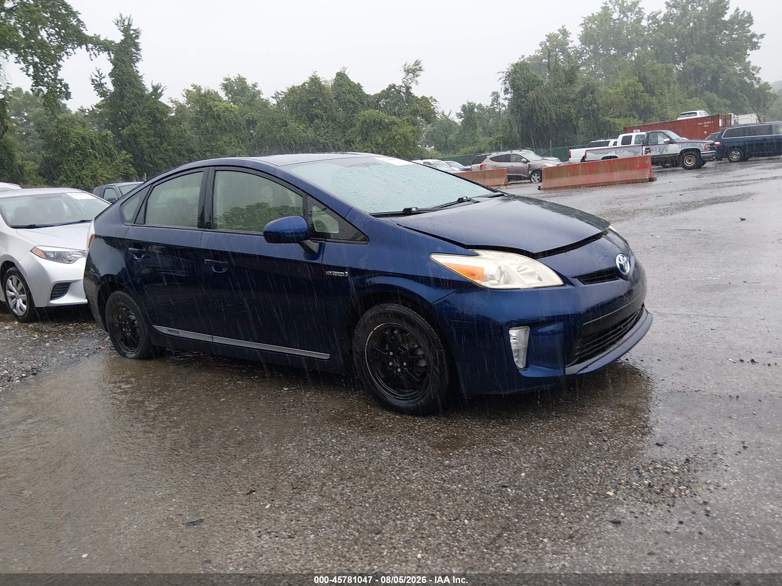 2012 Toyota Prius Two Синий vin: JTDKN3DU9C1560705