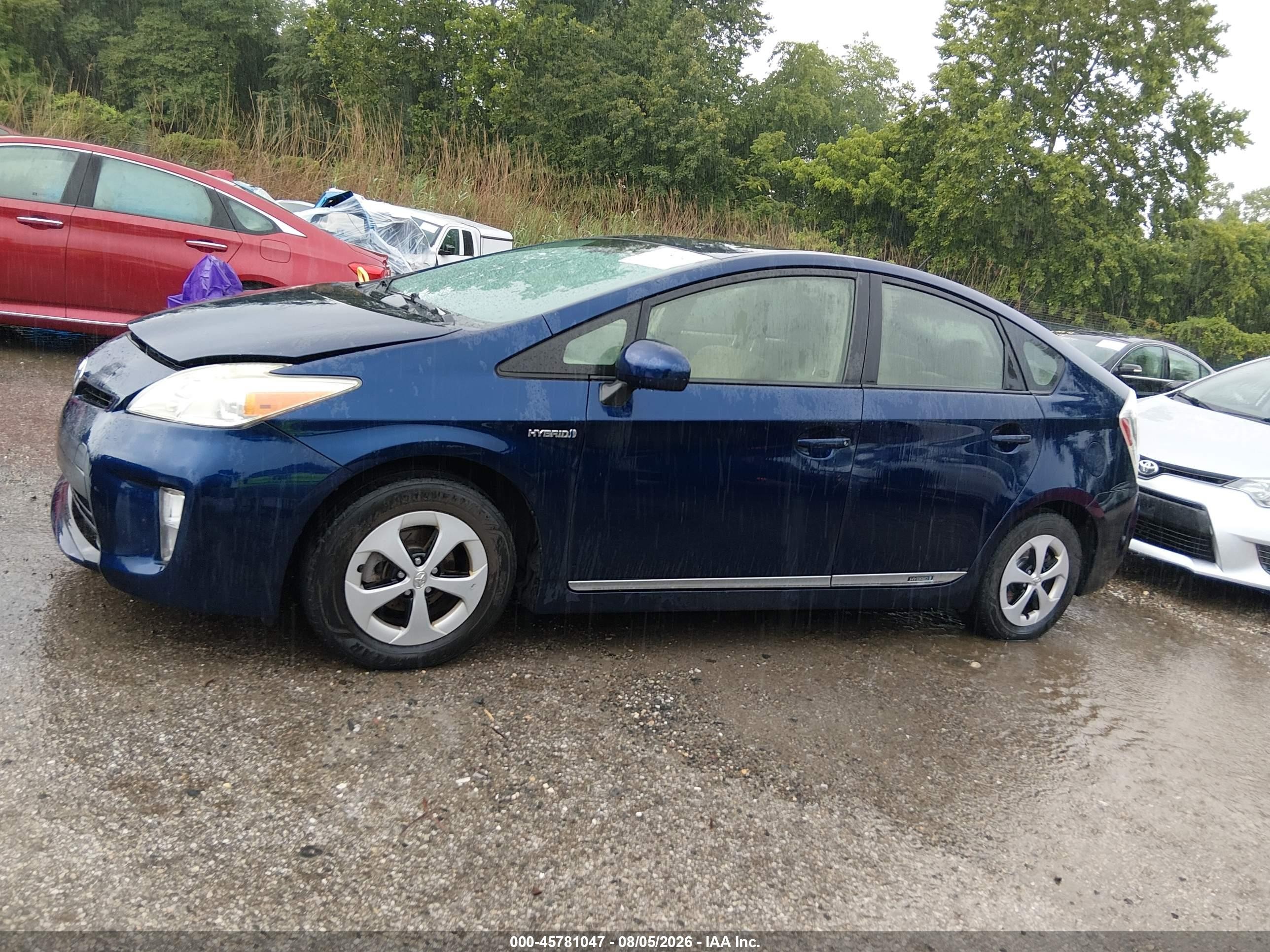 2012 Toyota Prius Two Blue vin: JTDKN3DU9C1560705
