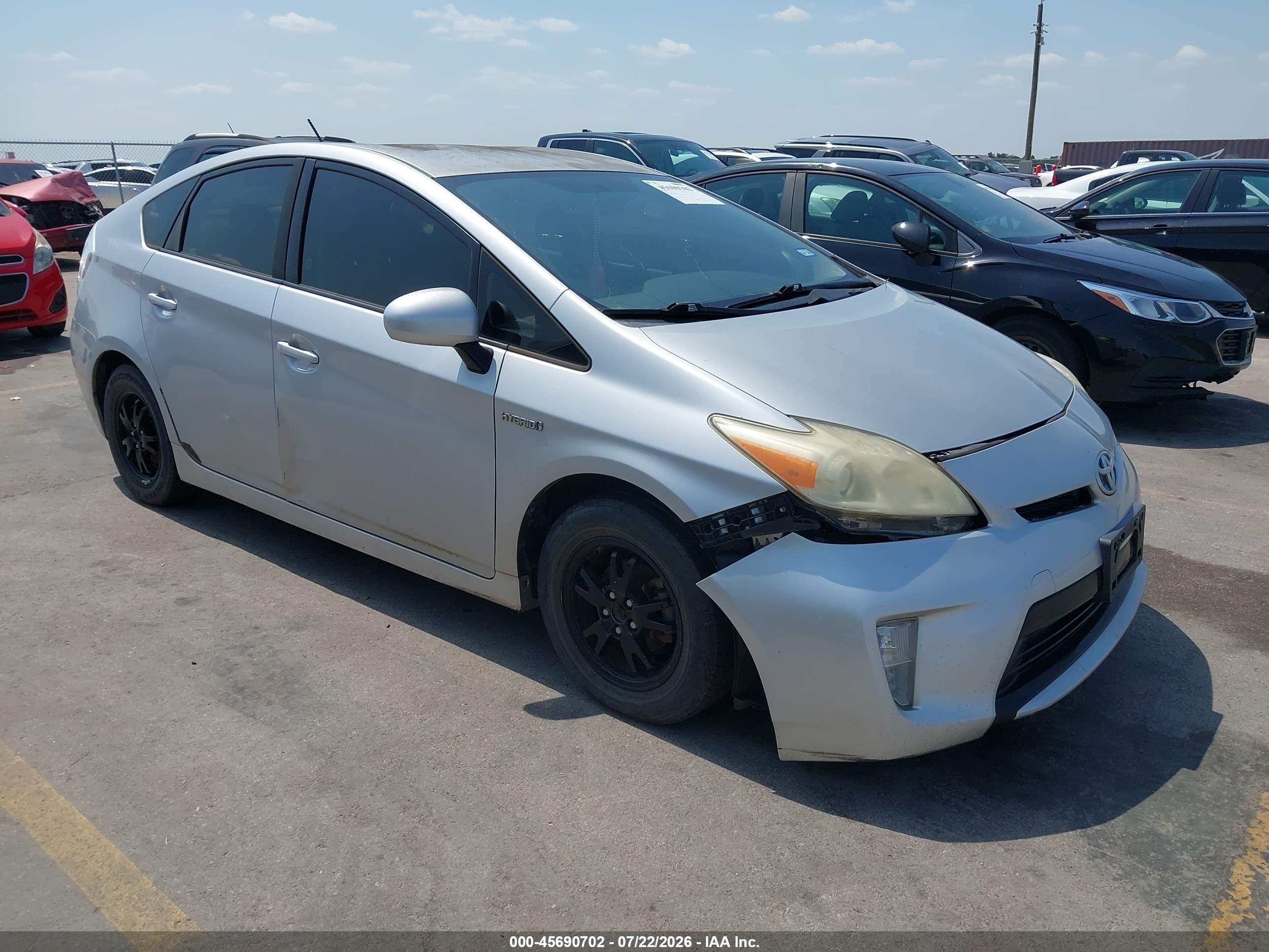 2012 Toyota Prius Three Silver vin: JTDKN3DU9C1614892
