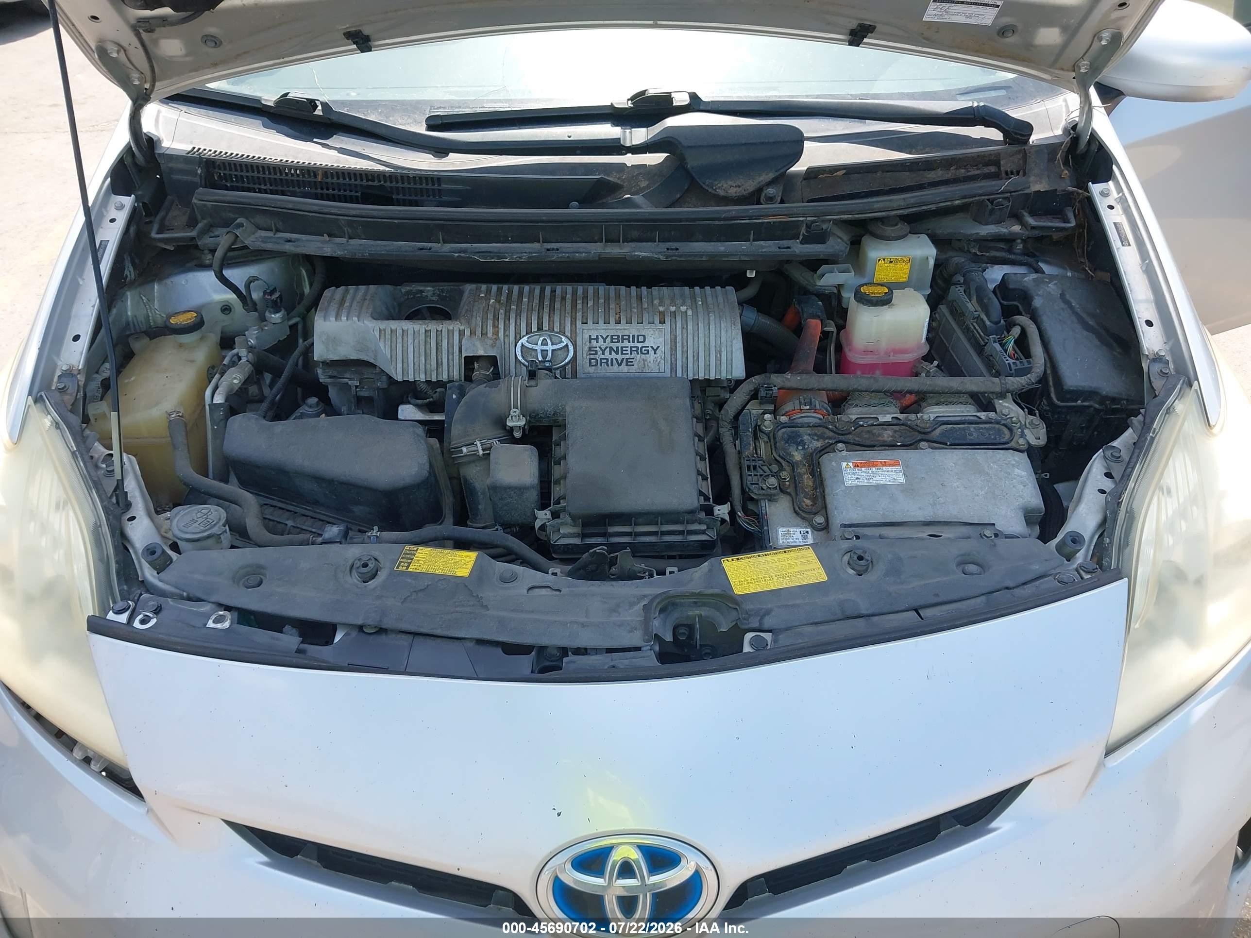 2012 Toyota Prius Three Silver vin: JTDKN3DU9C1614892