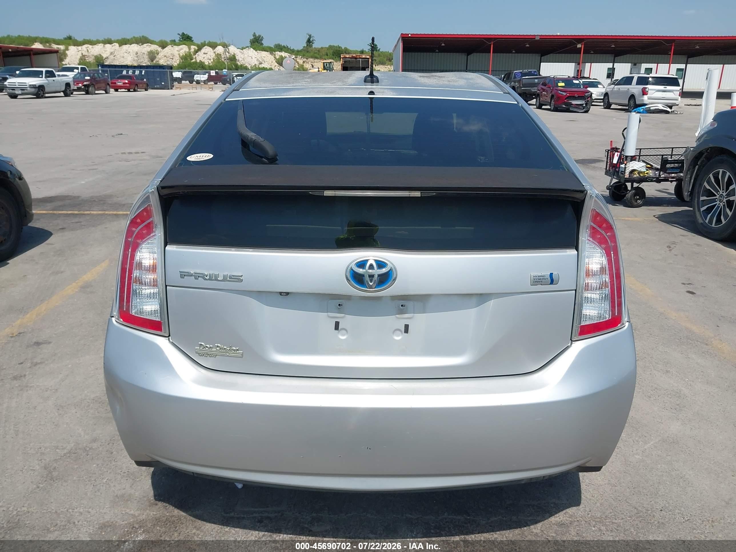 2012 Toyota Prius Three Silver vin: JTDKN3DU9C1614892