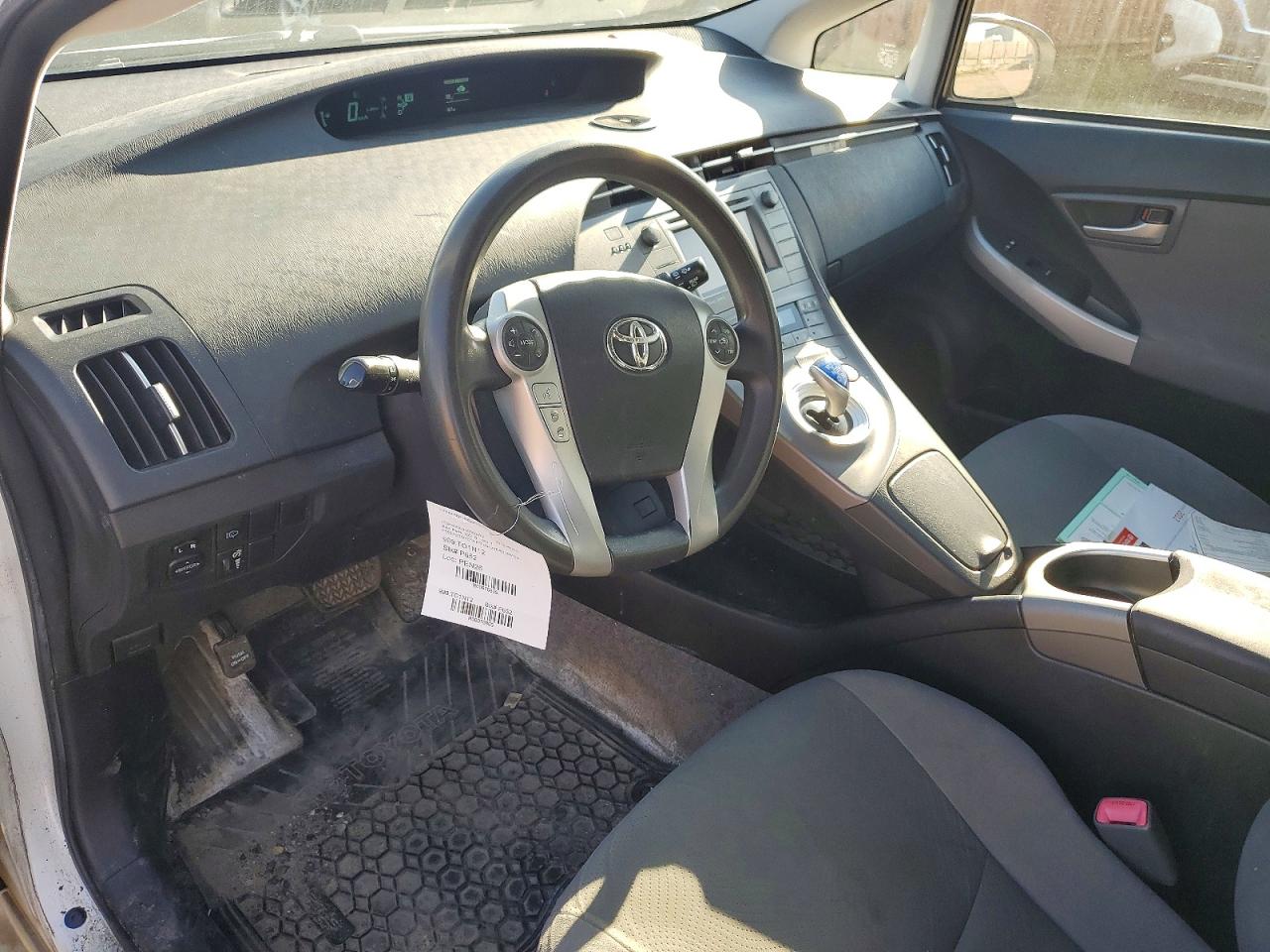 2012 Toyota Prius One White vin: JTDKN3DU9C5380472