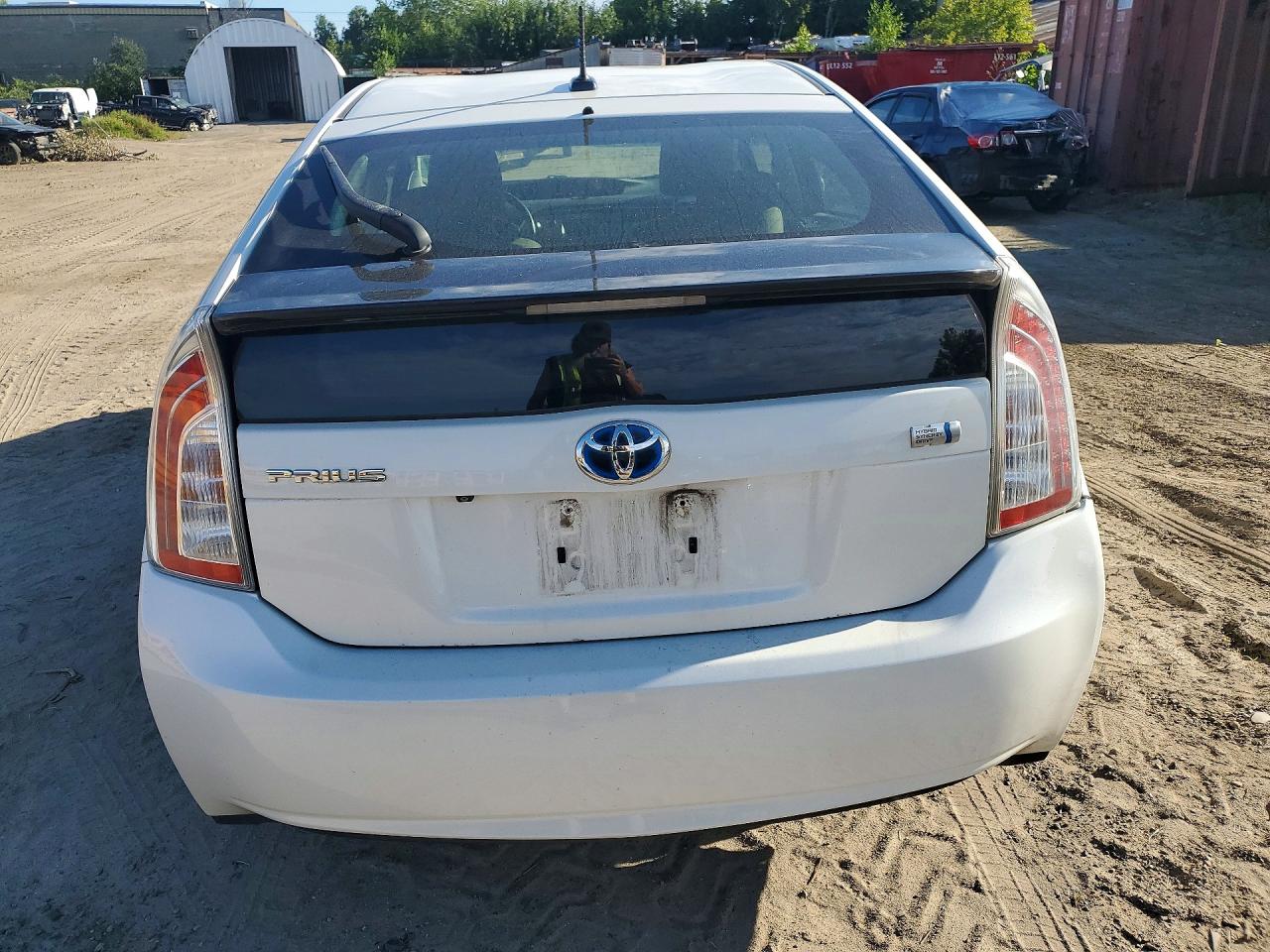 2012 Toyota Prius One White vin: JTDKN3DU9C5380472