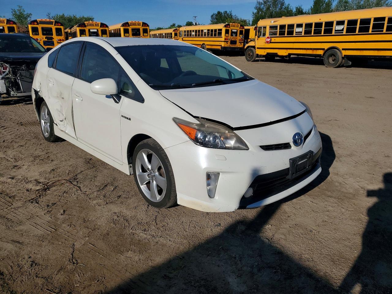 2012 Toyota Prius One White vin: JTDKN3DU9C5380472