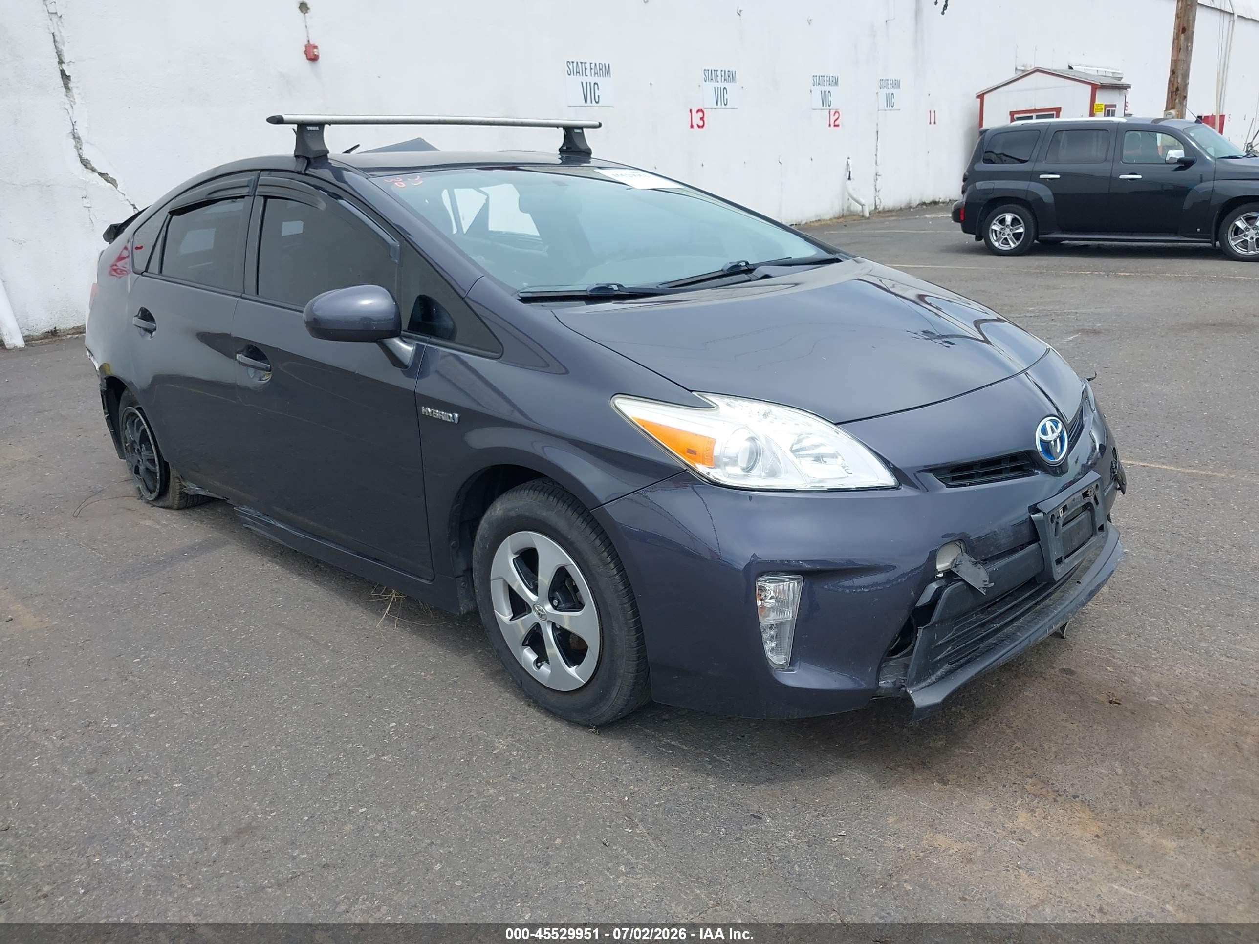 2012 Toyota Prius Two Gray vin: JTDKN3DU9C5383386