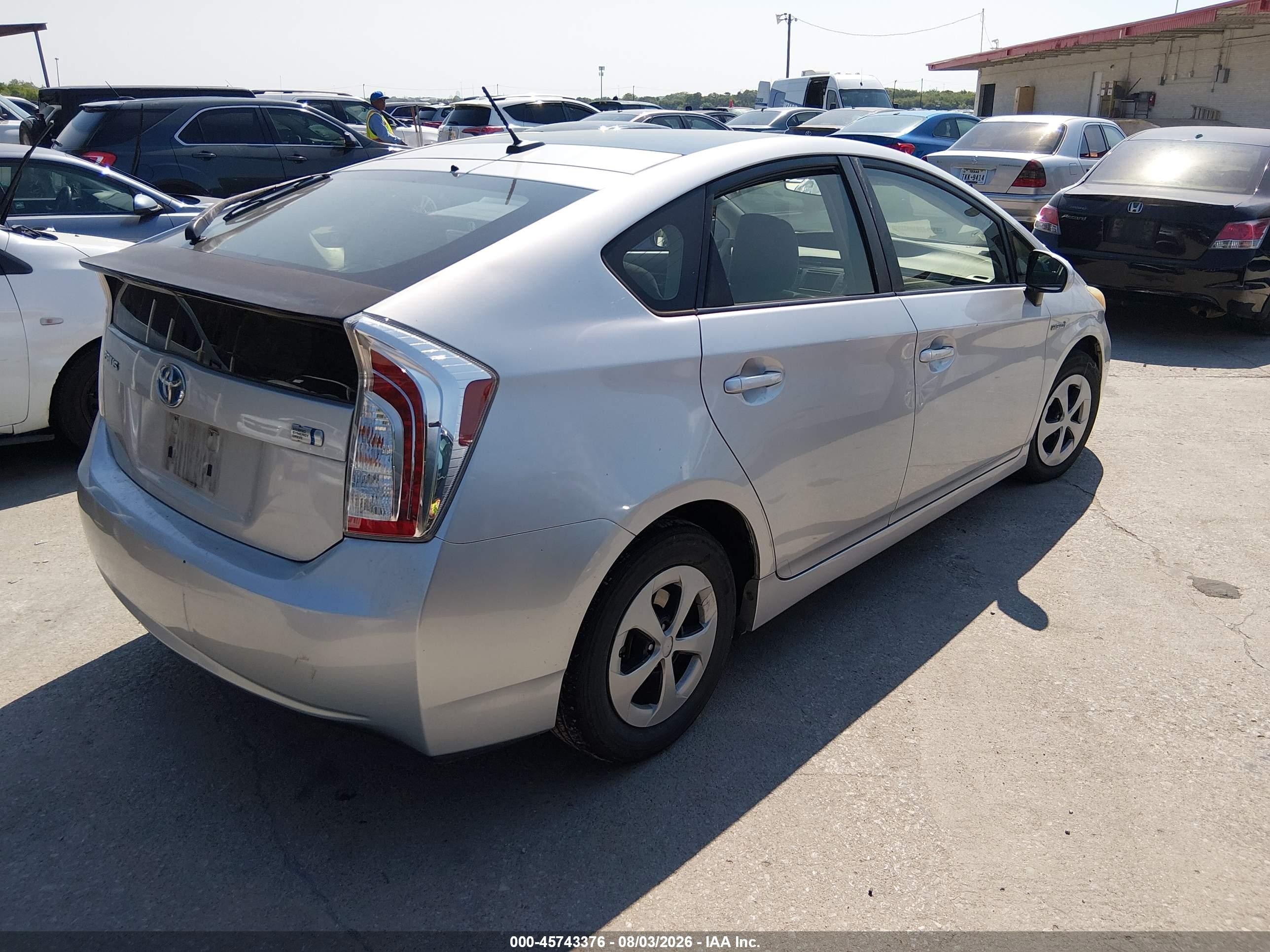 2012 Toyota Prius Three Silver vin: JTDKN3DU9C5502926