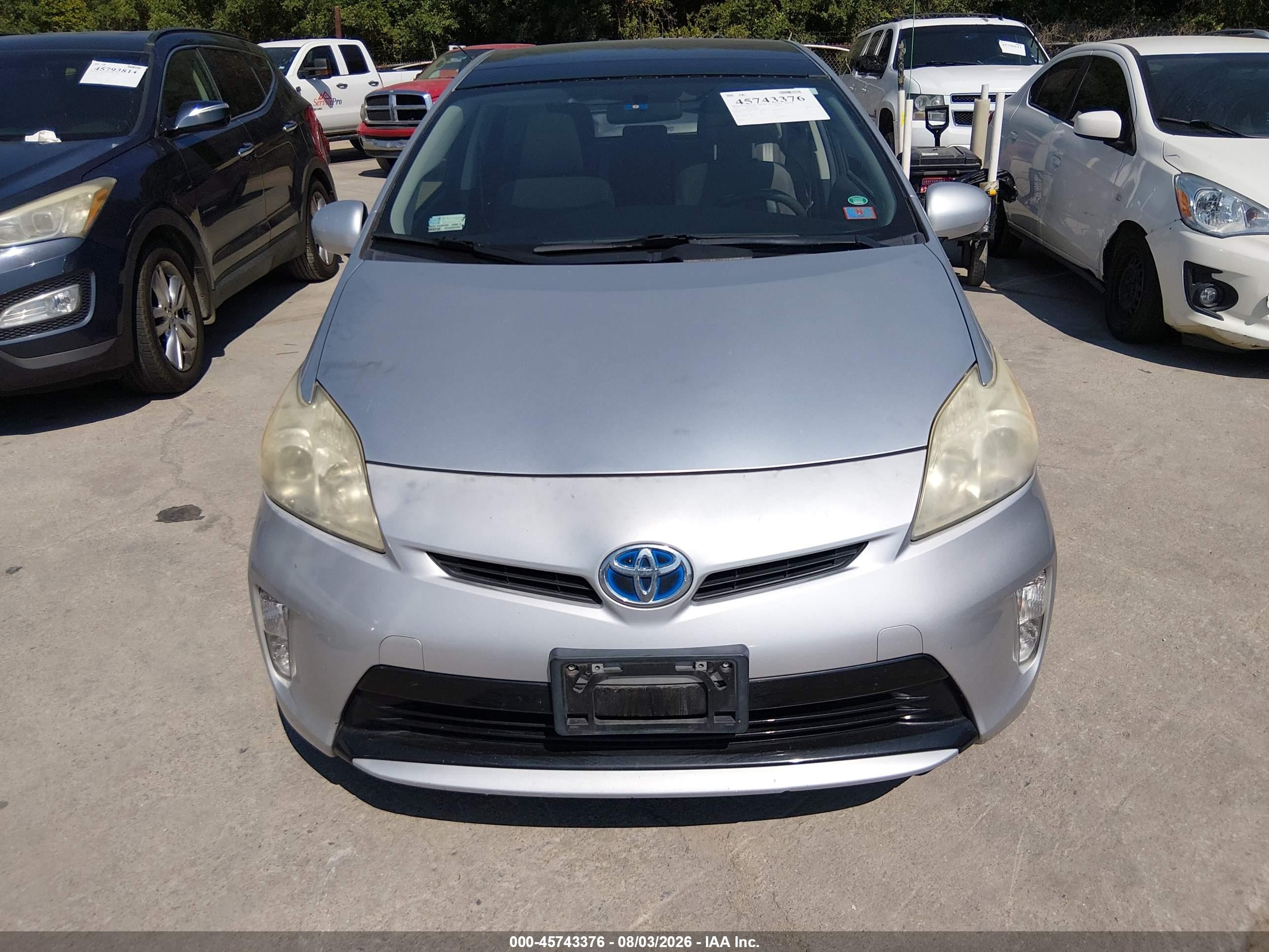 2012 Toyota Prius Three Silver vin: JTDKN3DU9C5502926