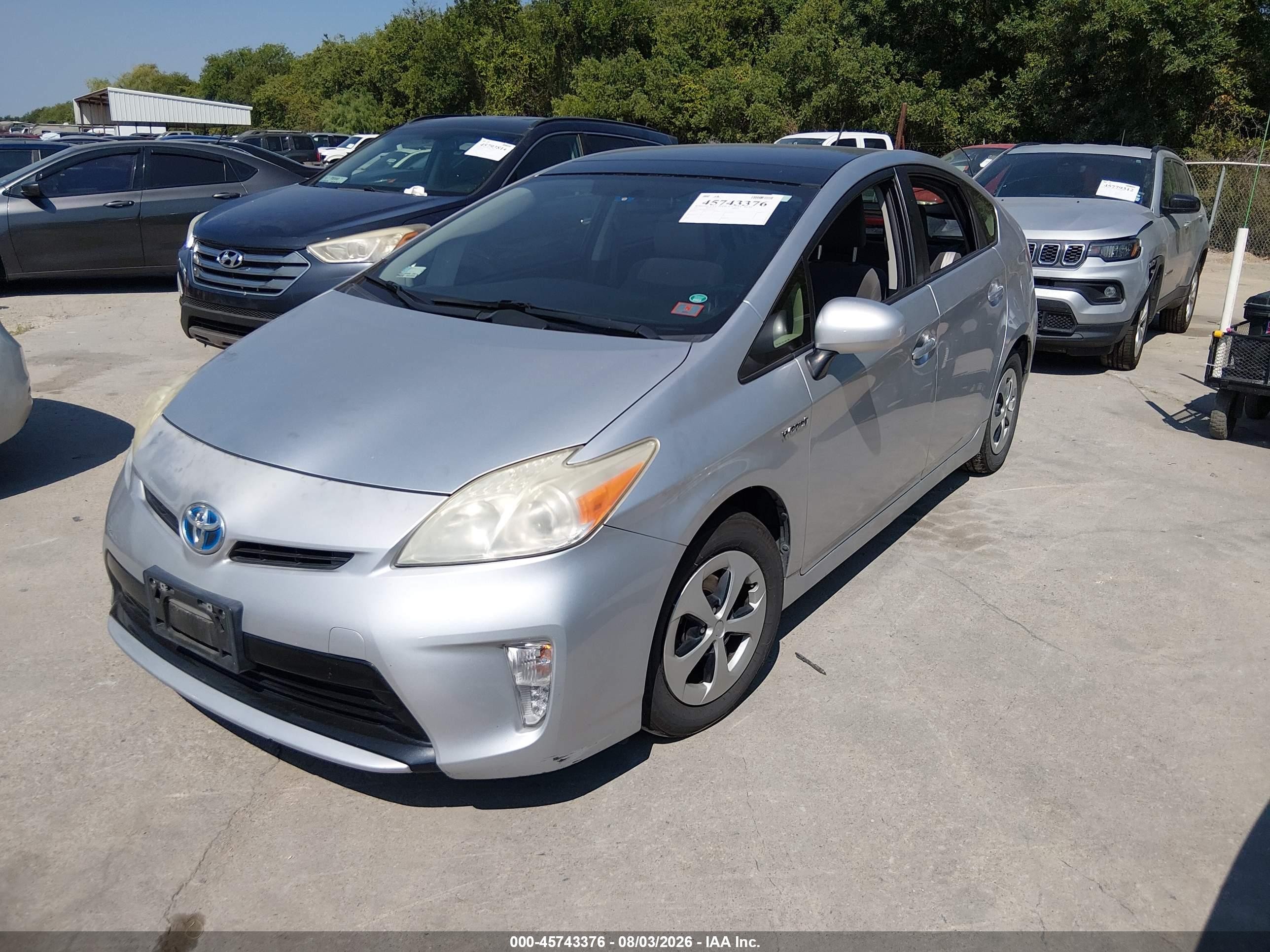 2012 Toyota Prius Three Silver vin: JTDKN3DU9C5502926