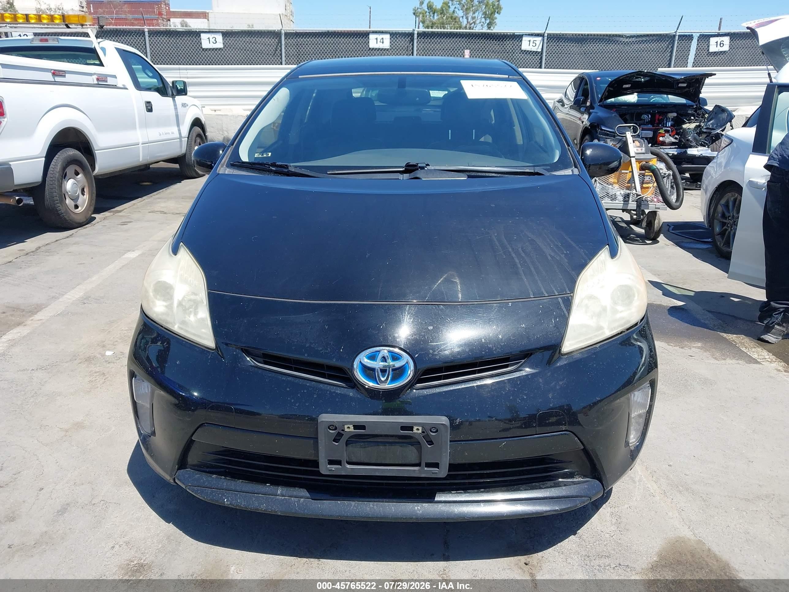 2012 Toyota Prius Four Black vin: JTDKN3DU9C5508774