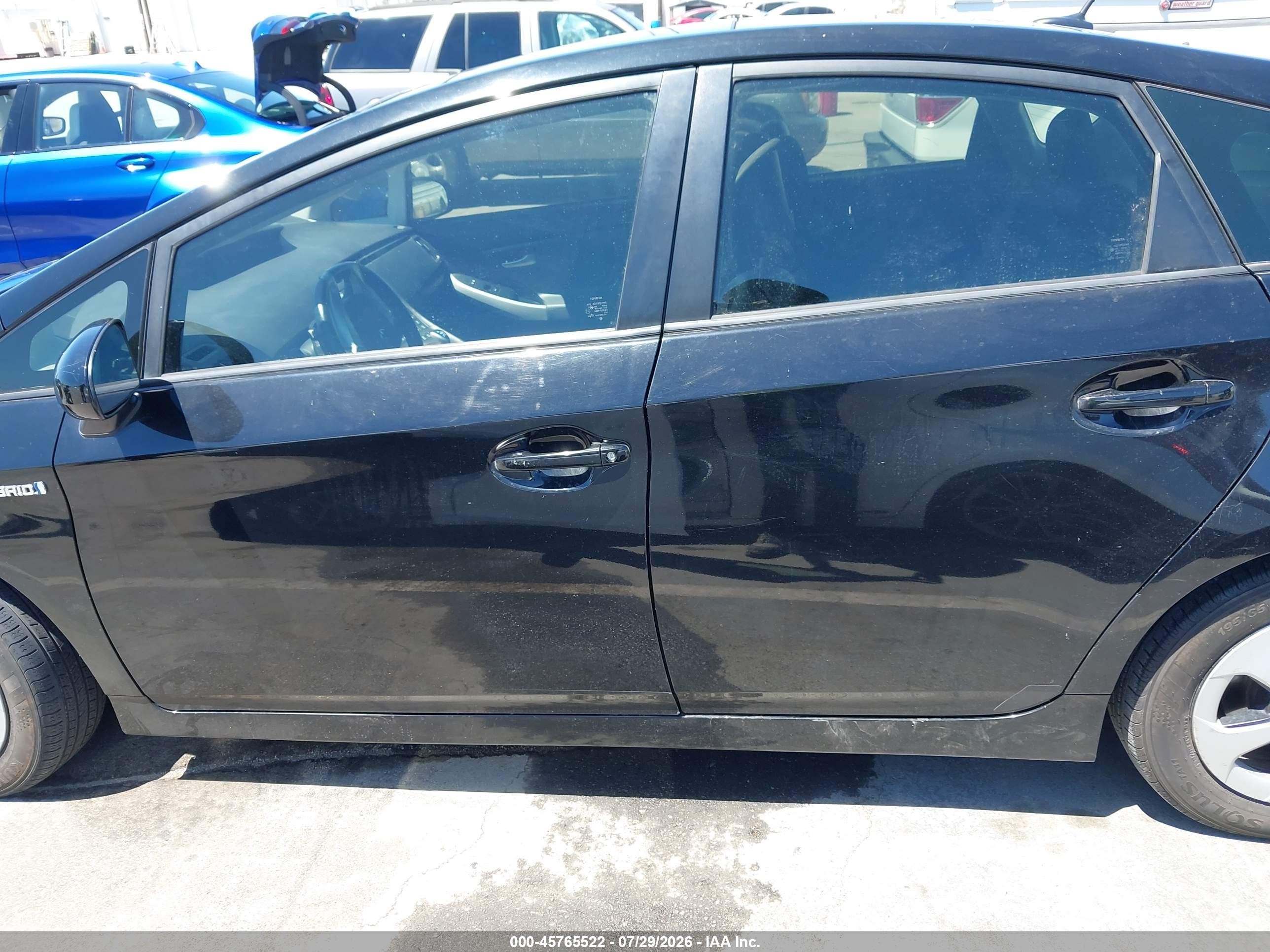 2012 Toyota Prius Four Black vin: JTDKN3DU9C5508774