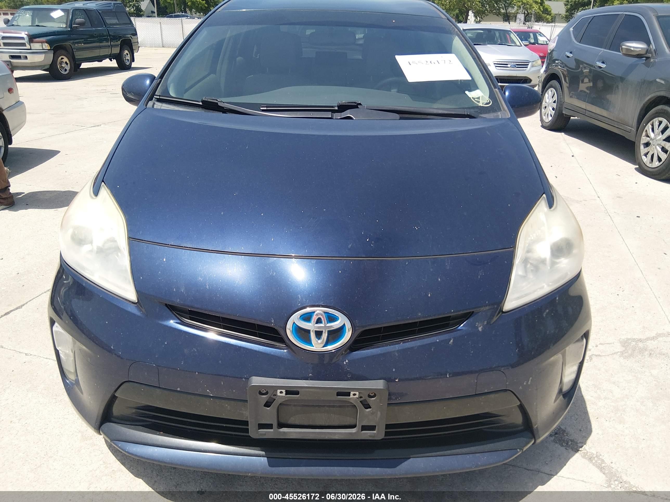 2013 Toyota Prius Three Синий vin: JTDKN3DU9D0340682