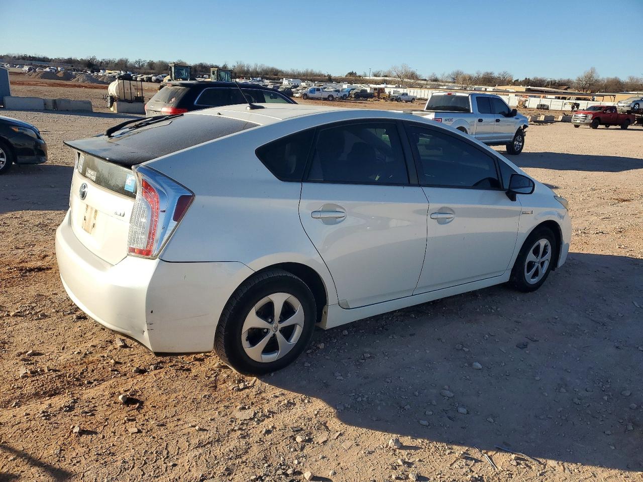 2013 Toyota Prius White vin: JTDKN3DU9D0342786