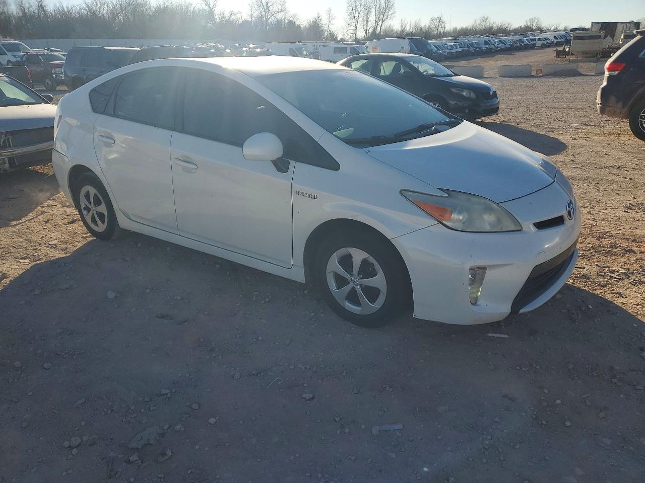 2013 Toyota Prius White vin: JTDKN3DU9D0342786