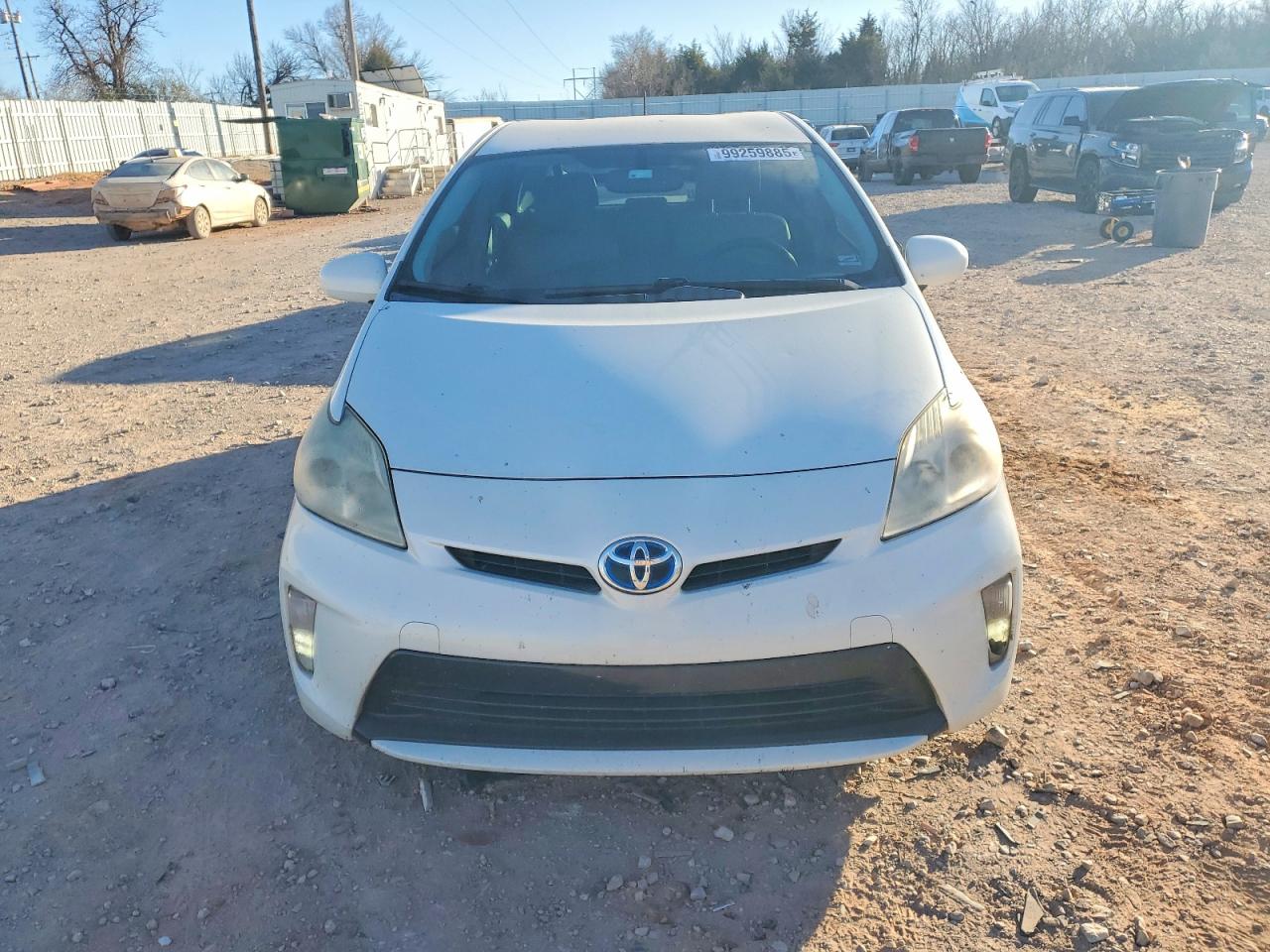 2013 Toyota Prius White vin: JTDKN3DU9D0342786