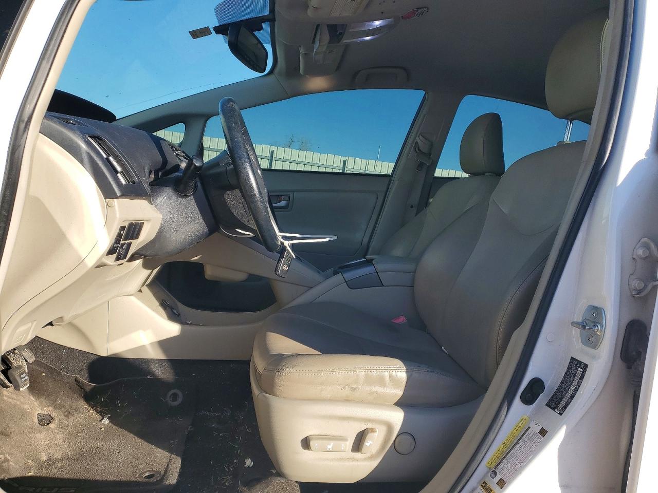 2013 Toyota Prius White vin: JTDKN3DU9D0342786