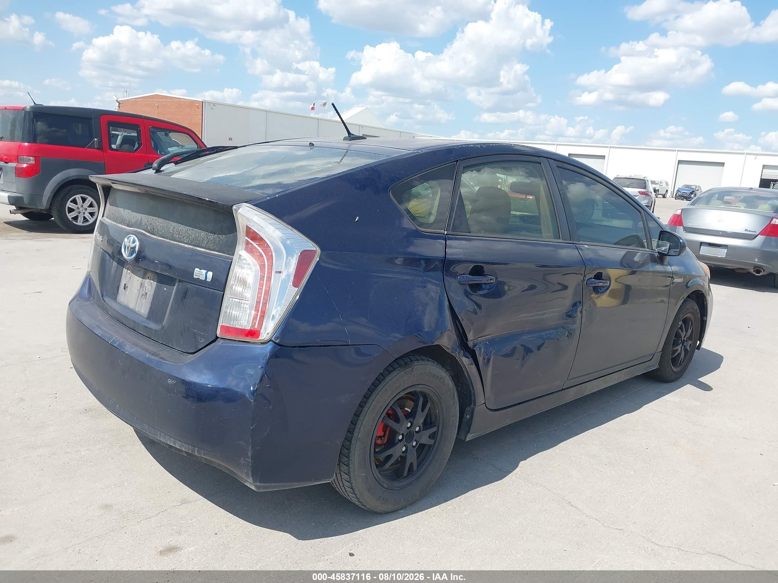 2013 Toyota Prius Four Blue vin: JTDKN3DU9D1625568