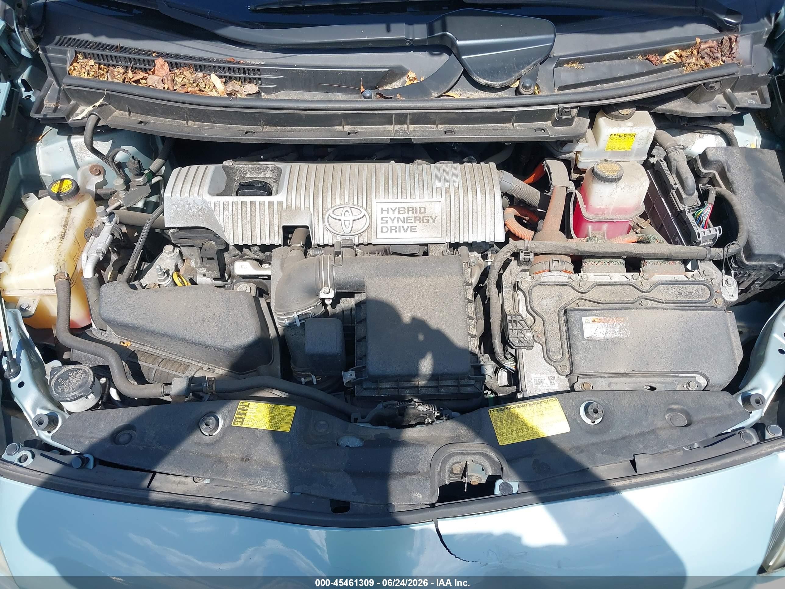 2013 Toyota Prius Two Light Blue vin: JTDKN3DU9D1647182