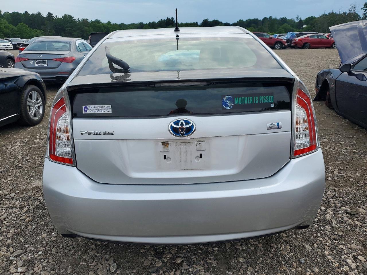 2013 Toyota Prius Two Silver vin: JTDKN3DU9D1712242