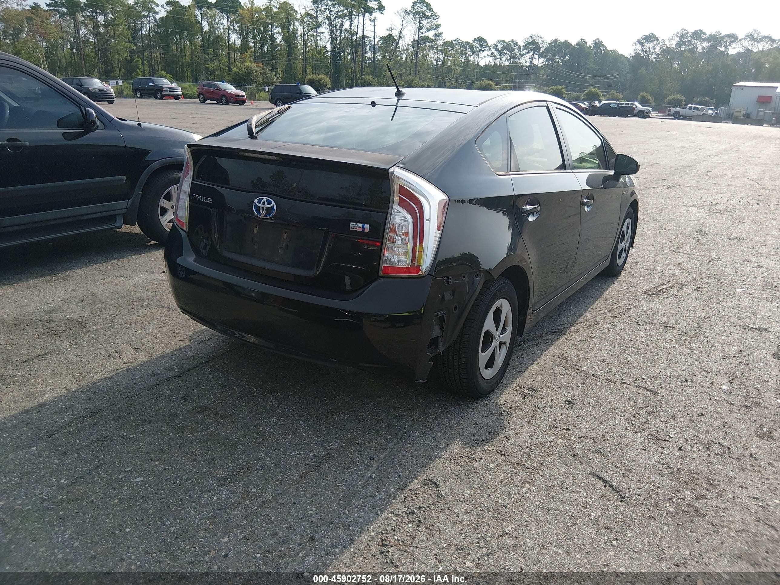 2013 Toyota Prius Two Black vin: JTDKN3DU9D5581113