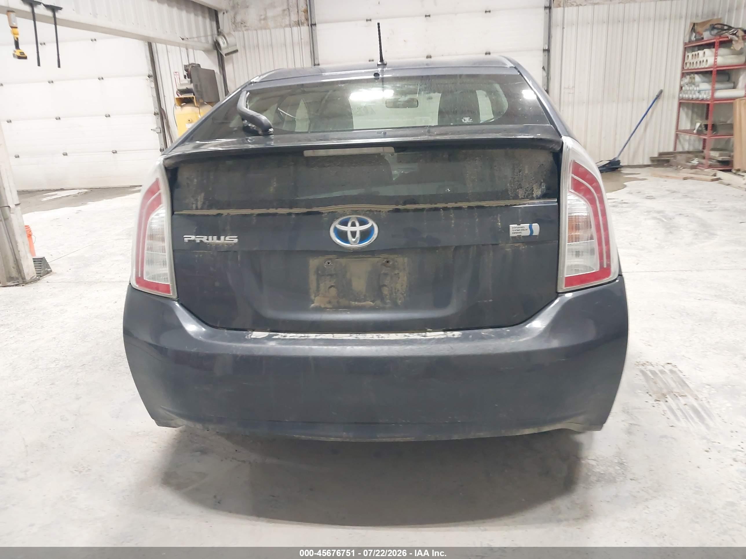 2013 Toyota Prius Two Gray vin: JTDKN3DU9D5647868