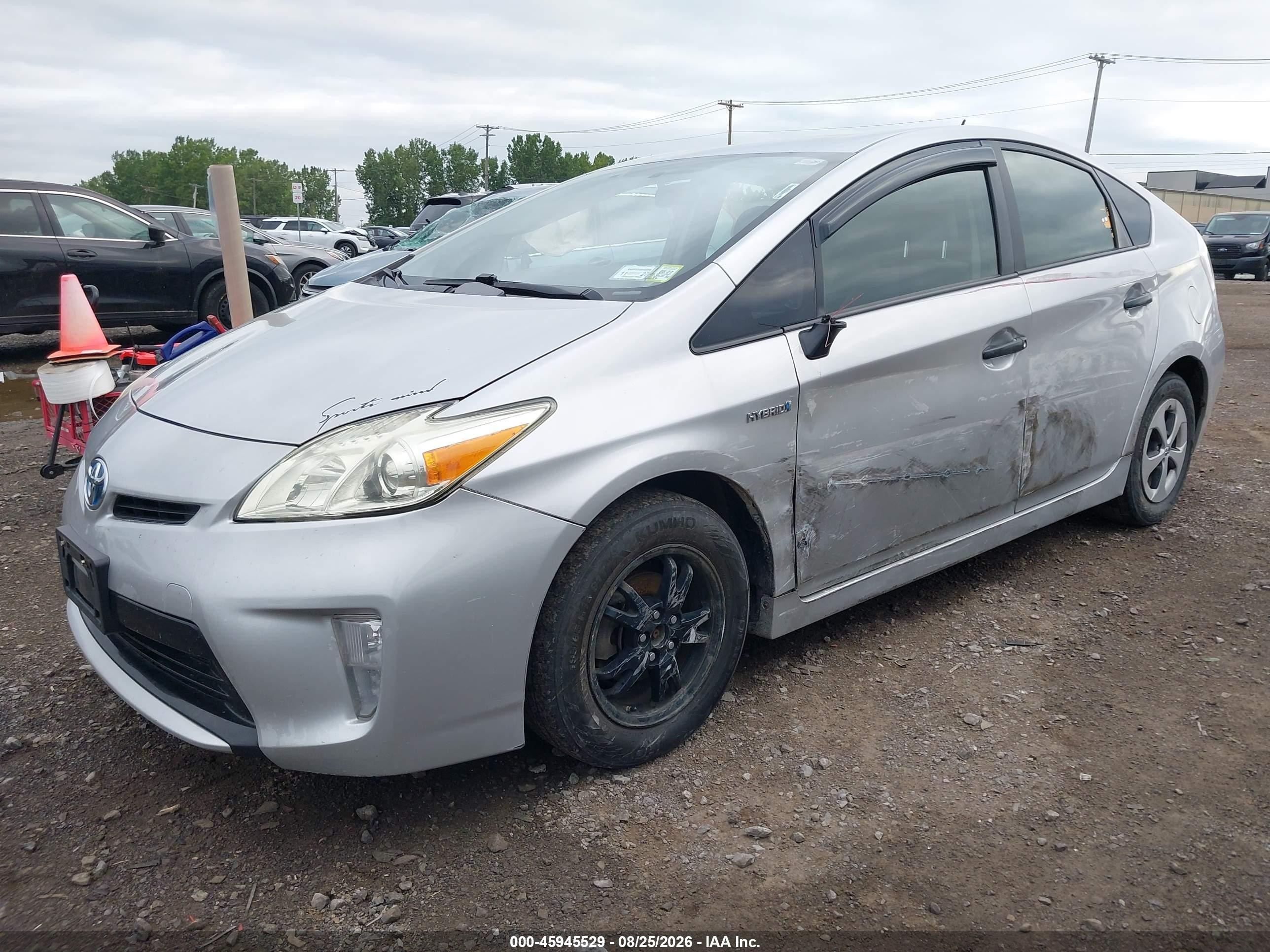 2014 Toyota Prius Two Silver vin: JTDKN3DU9E0362019