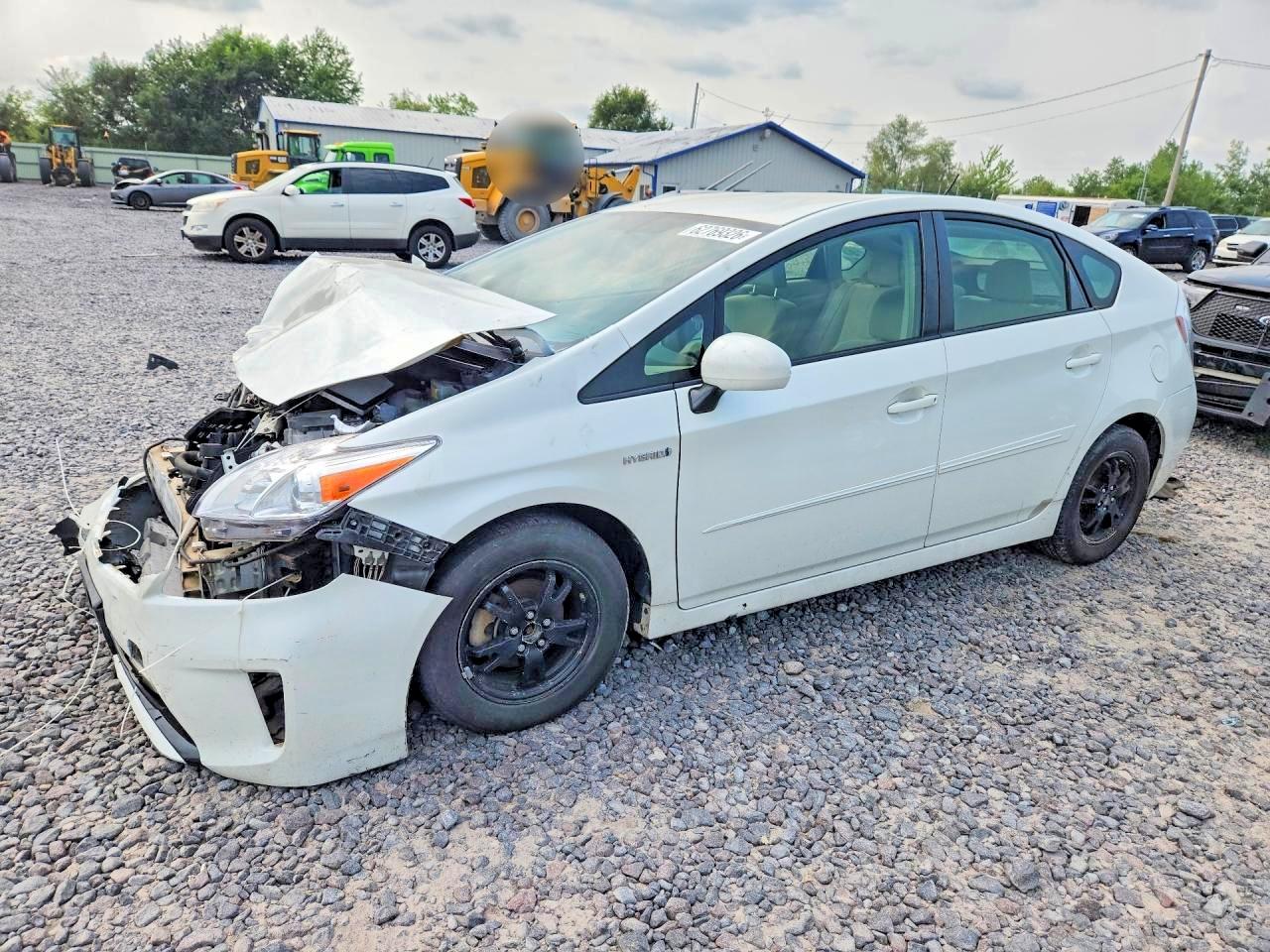 2014 Toyota Prius Two White vin: JTDKN3DU9E1735845