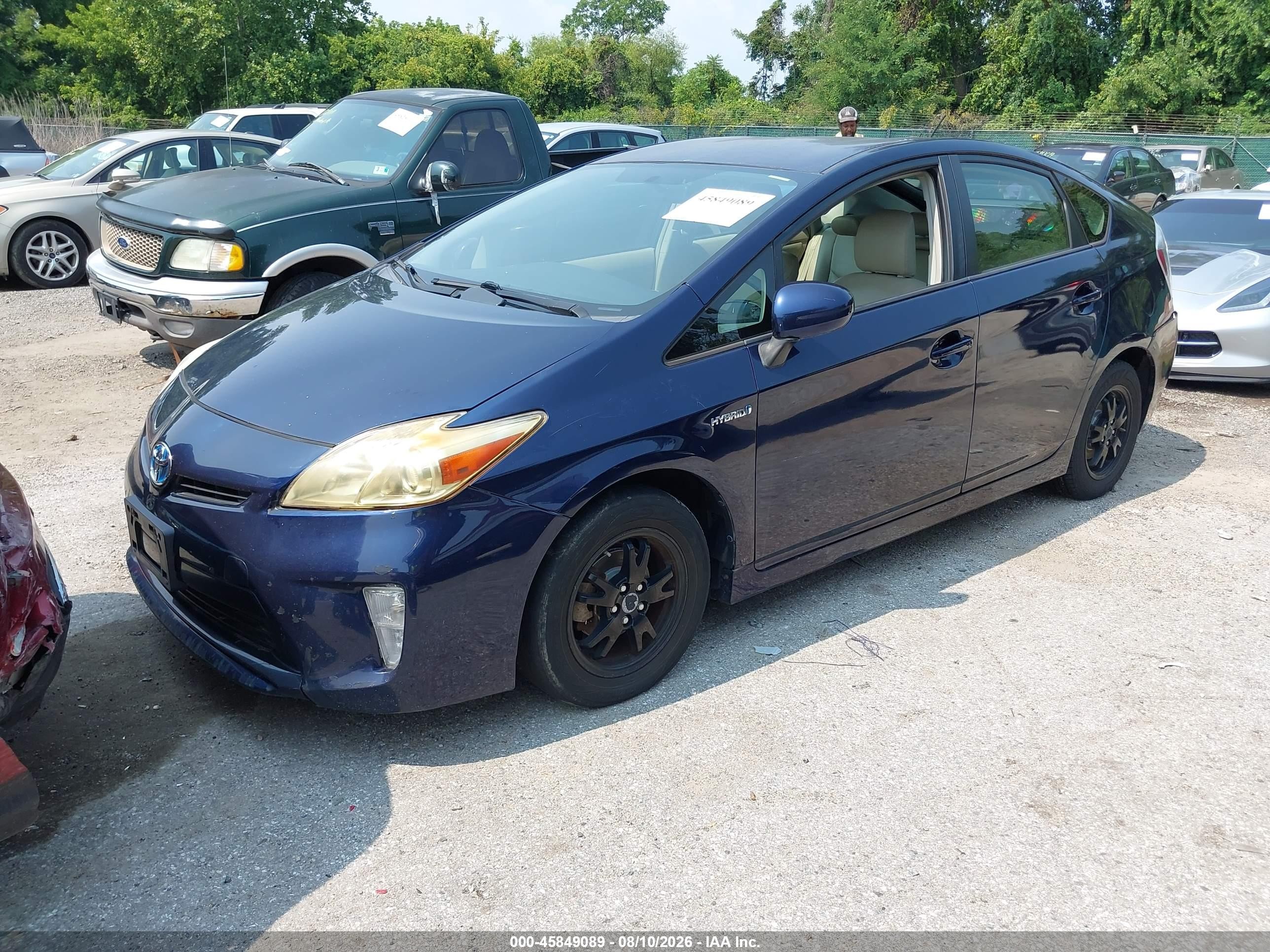 2014 Toyota Prius Two Blue vin: JTDKN3DU9E1745131