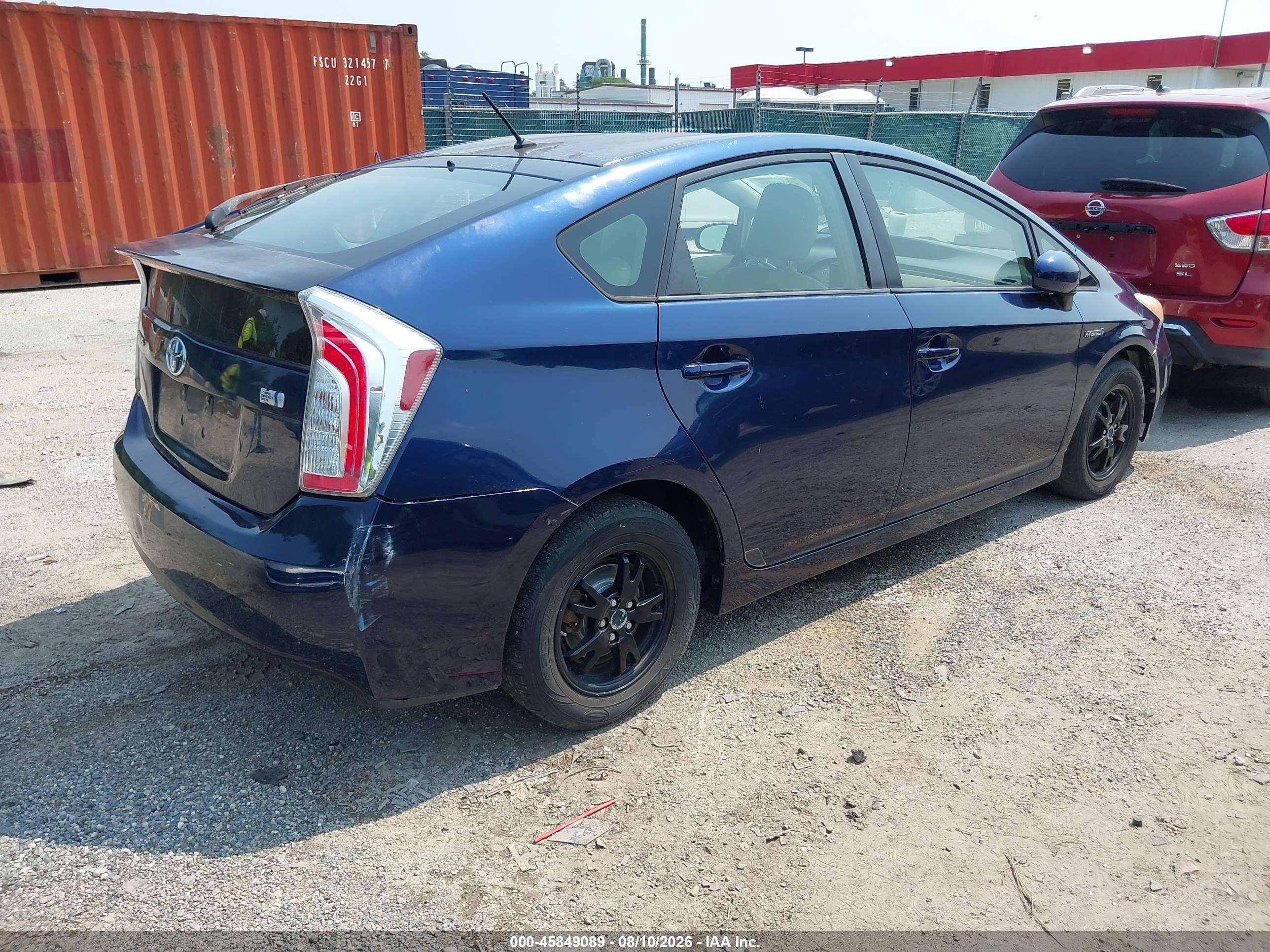 2014 Toyota Prius Two Blue vin: JTDKN3DU9E1745131