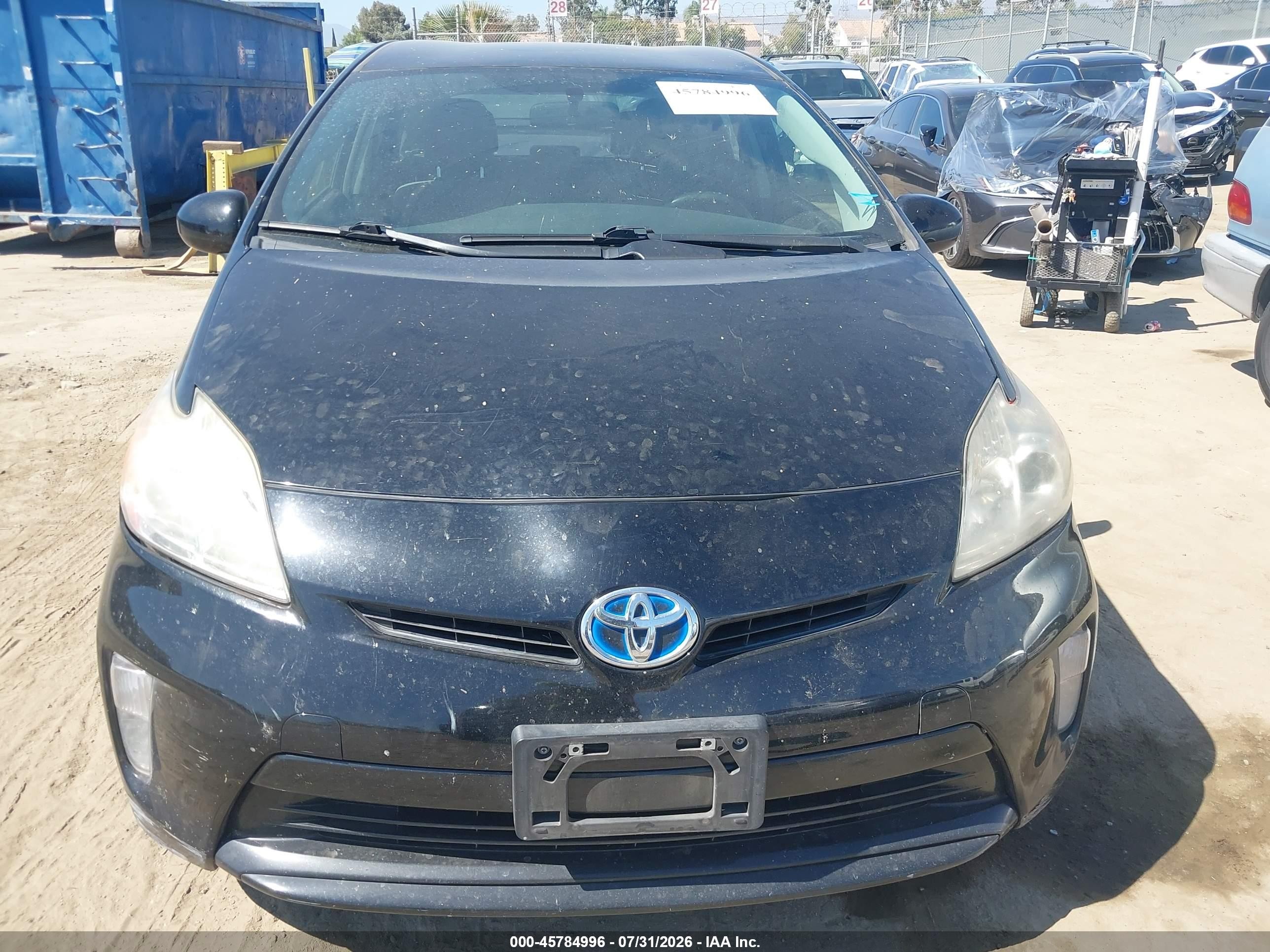 2014 Toyota Prius Two Black vin: JTDKN3DU9E1748434