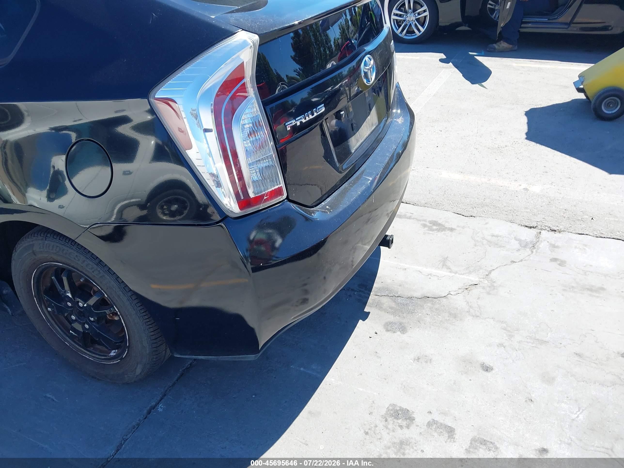 2014 Toyota Prius Two Black vin: JTDKN3DU9E1764018