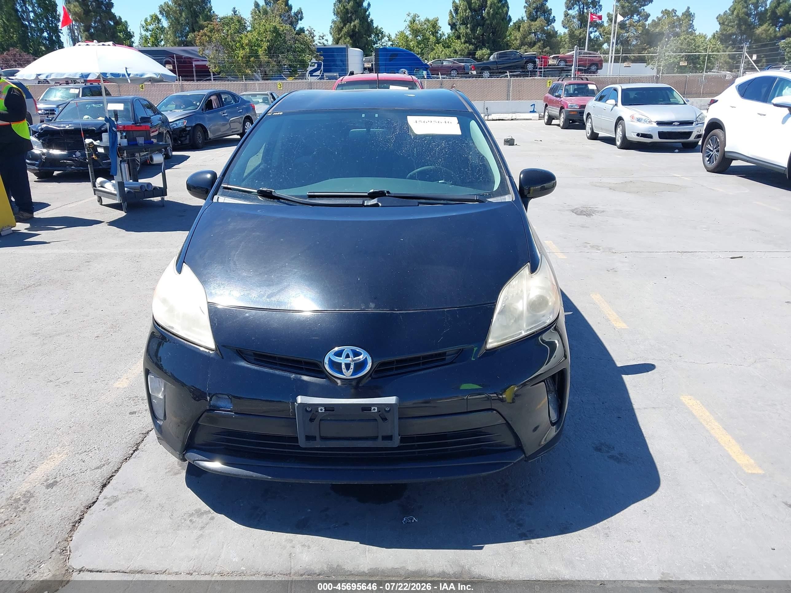 2014 Toyota Prius Two Black vin: JTDKN3DU9E1764018