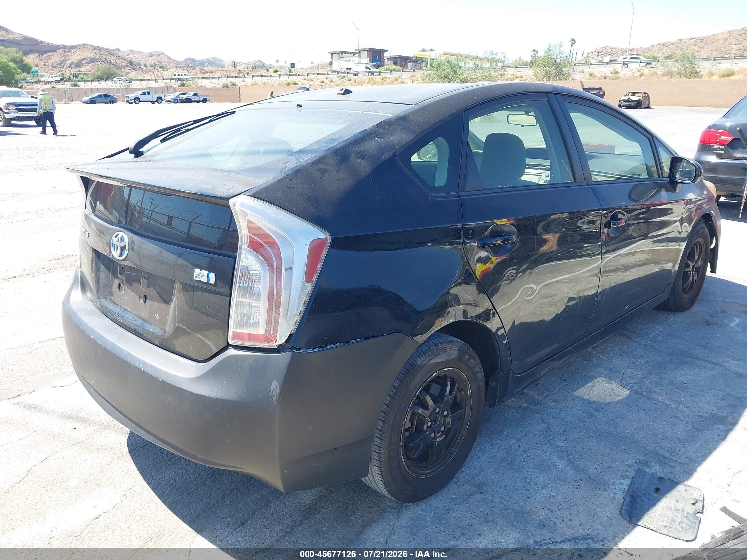 2015 Toyota Prius Two Черный vin: JTDKN3DU9F0423080