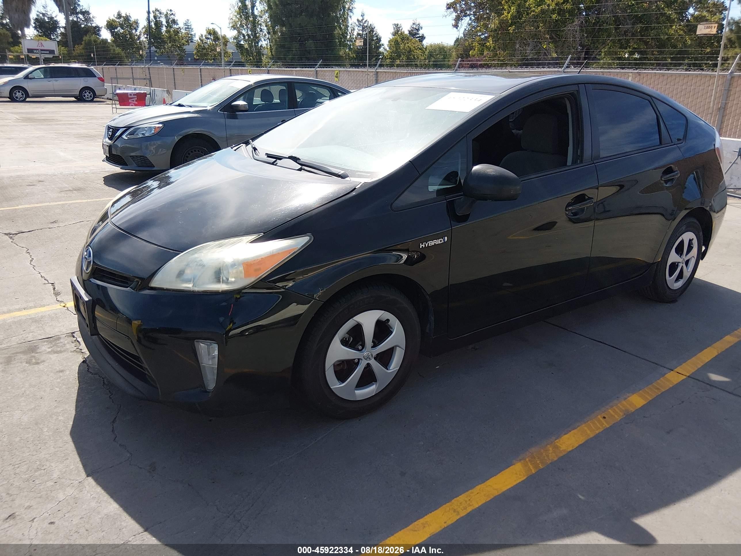 2015 Toyota Prius Two Black vin: JTDKN3DU9F0455320