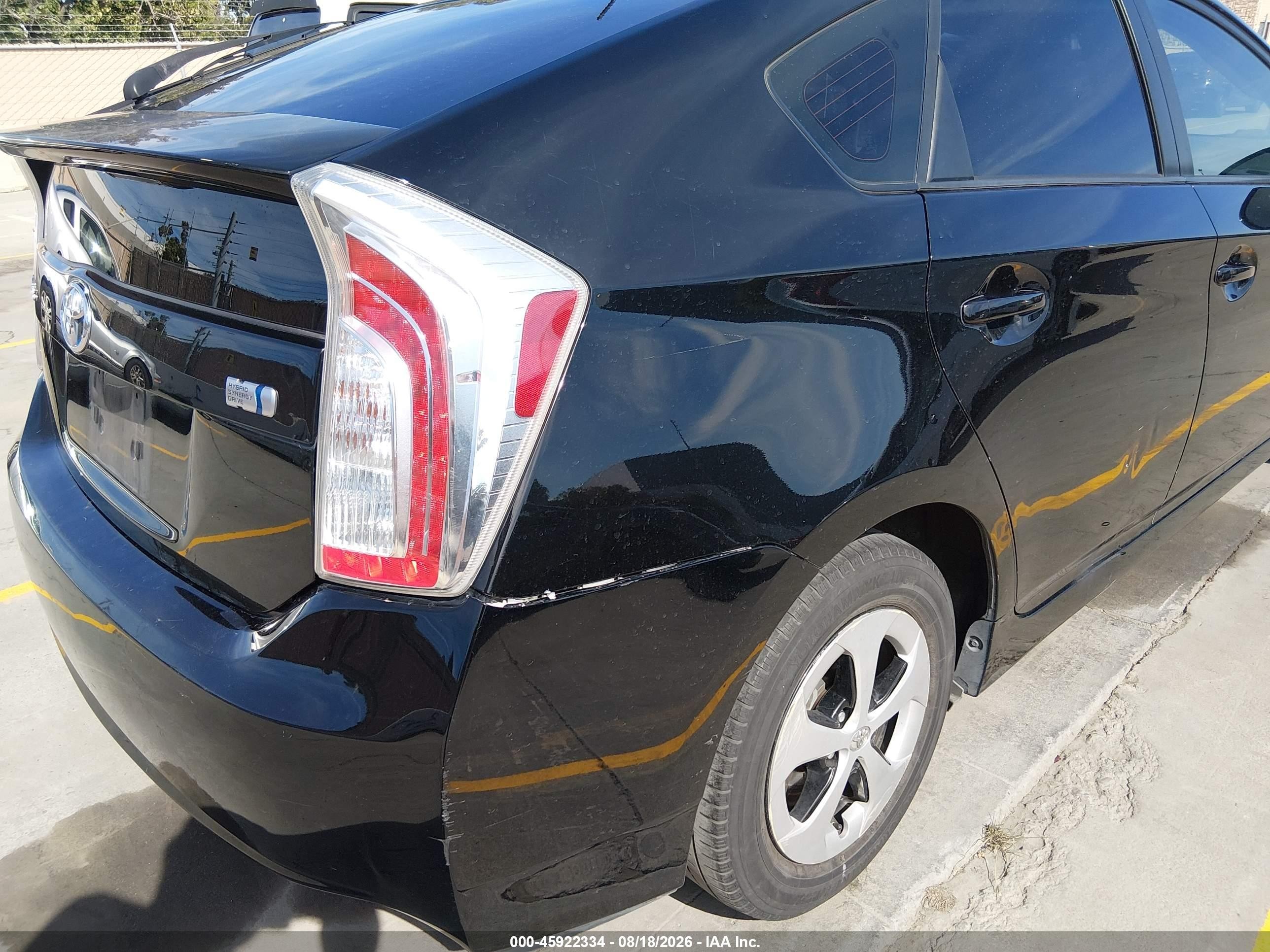 2015 Toyota Prius Two Black vin: JTDKN3DU9F0455320