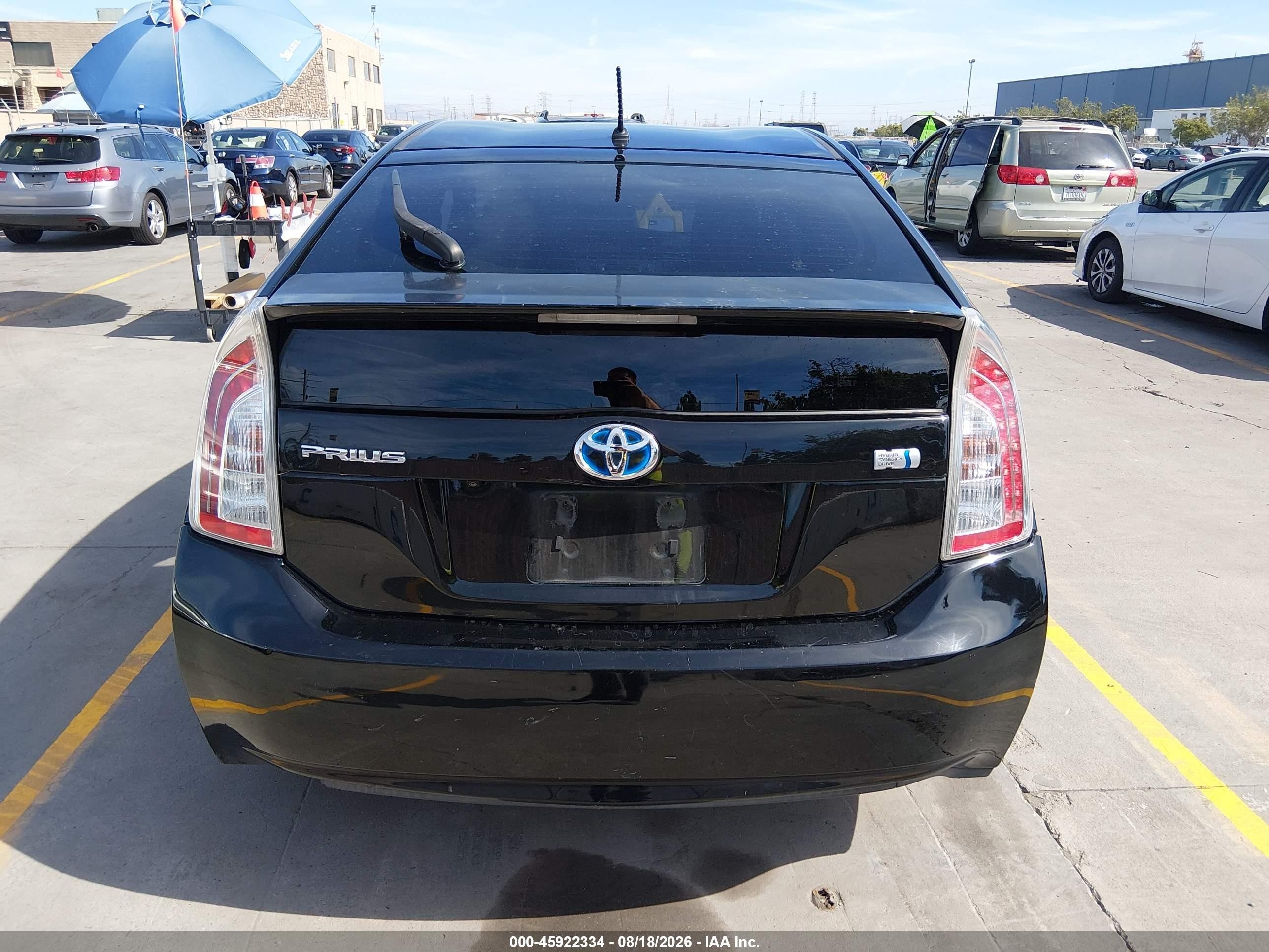 2015 Toyota Prius Two Black vin: JTDKN3DU9F0455320