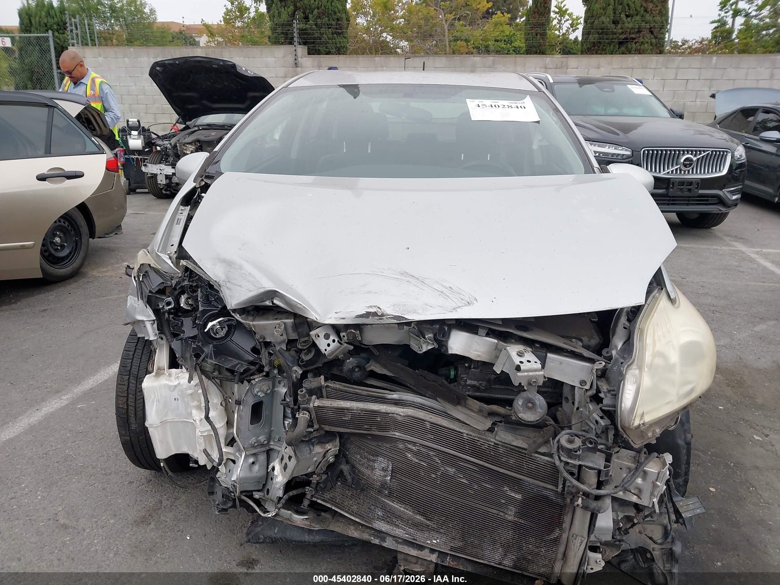 2015 Toyota Prius Two Silver vin: JTDKN3DU9F0456578