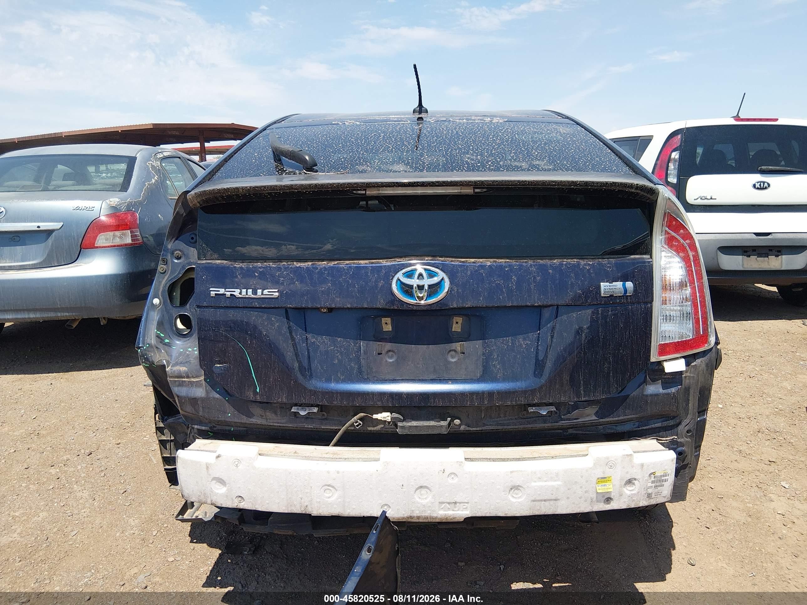 2015 Toyota Prius Four Dark Blue vin: JTDKN3DU9F1911312