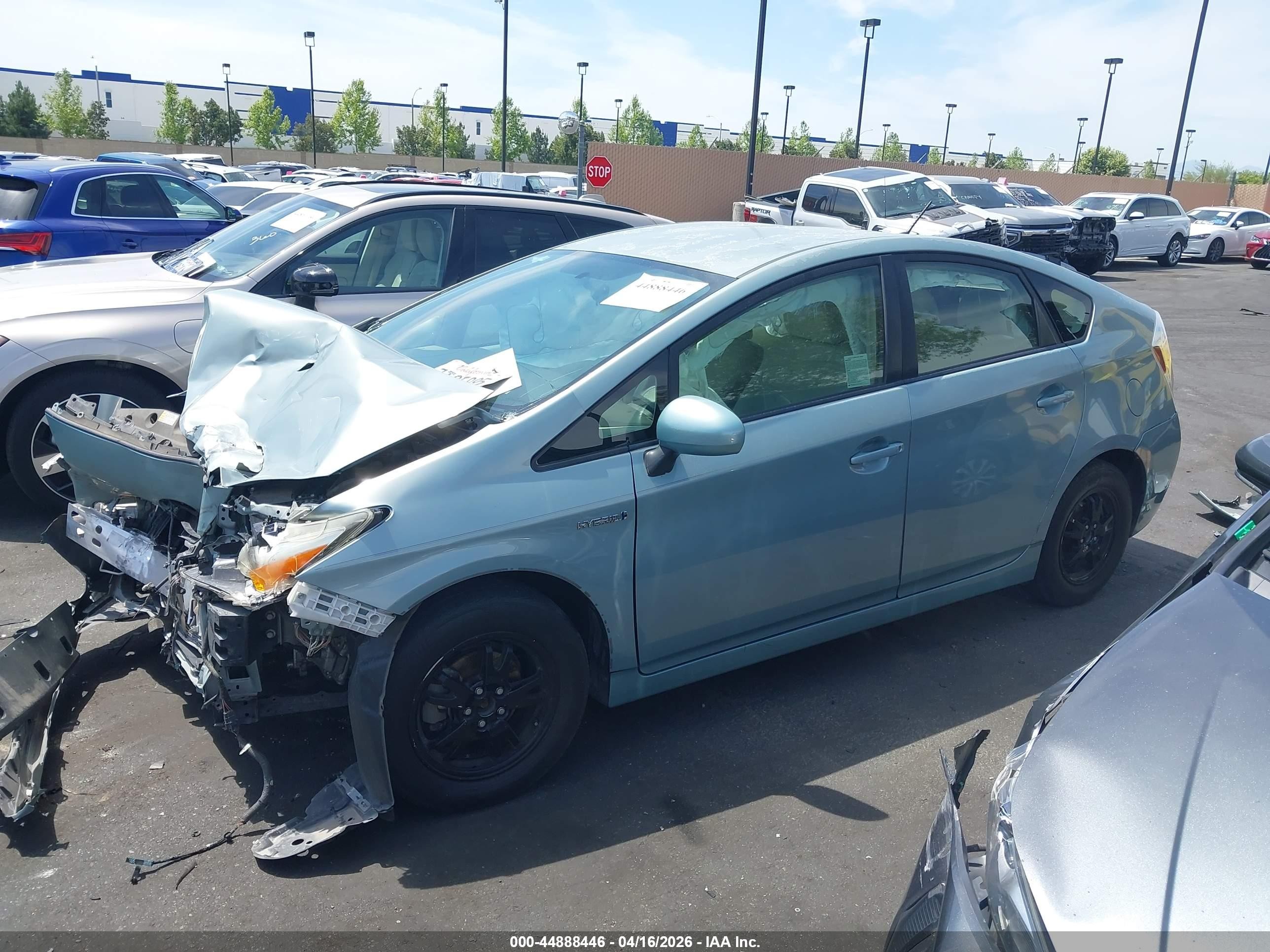 2015 Toyota Prius Two Light Blue vin: JTDKN3DU9F1961482