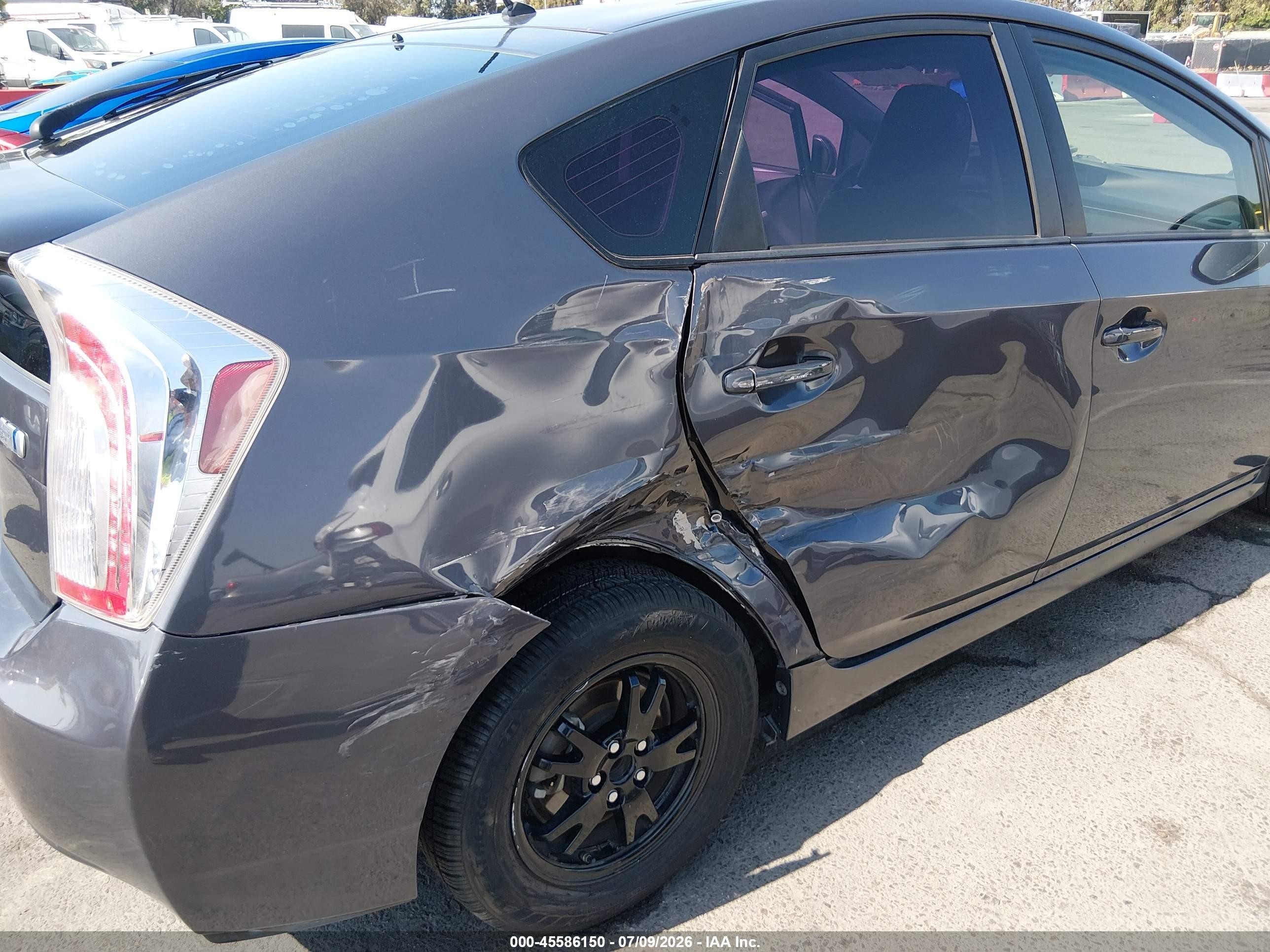 2015 Toyota Prius Two Gray vin: JTDKN3DU9F1987323