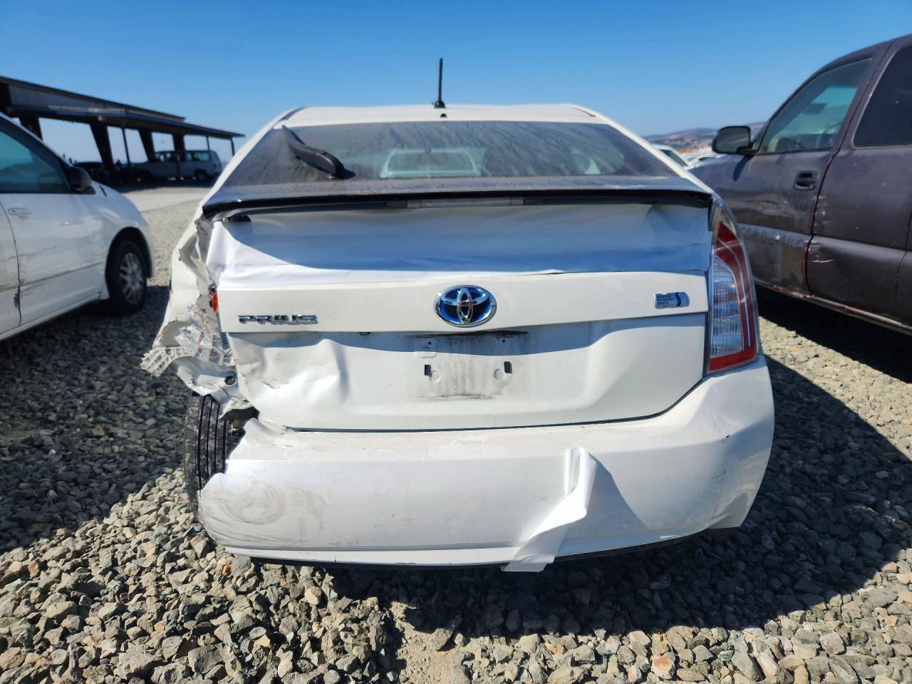 2015 Toyota Prius Two White vin: JTDKN3DU9F1995230
