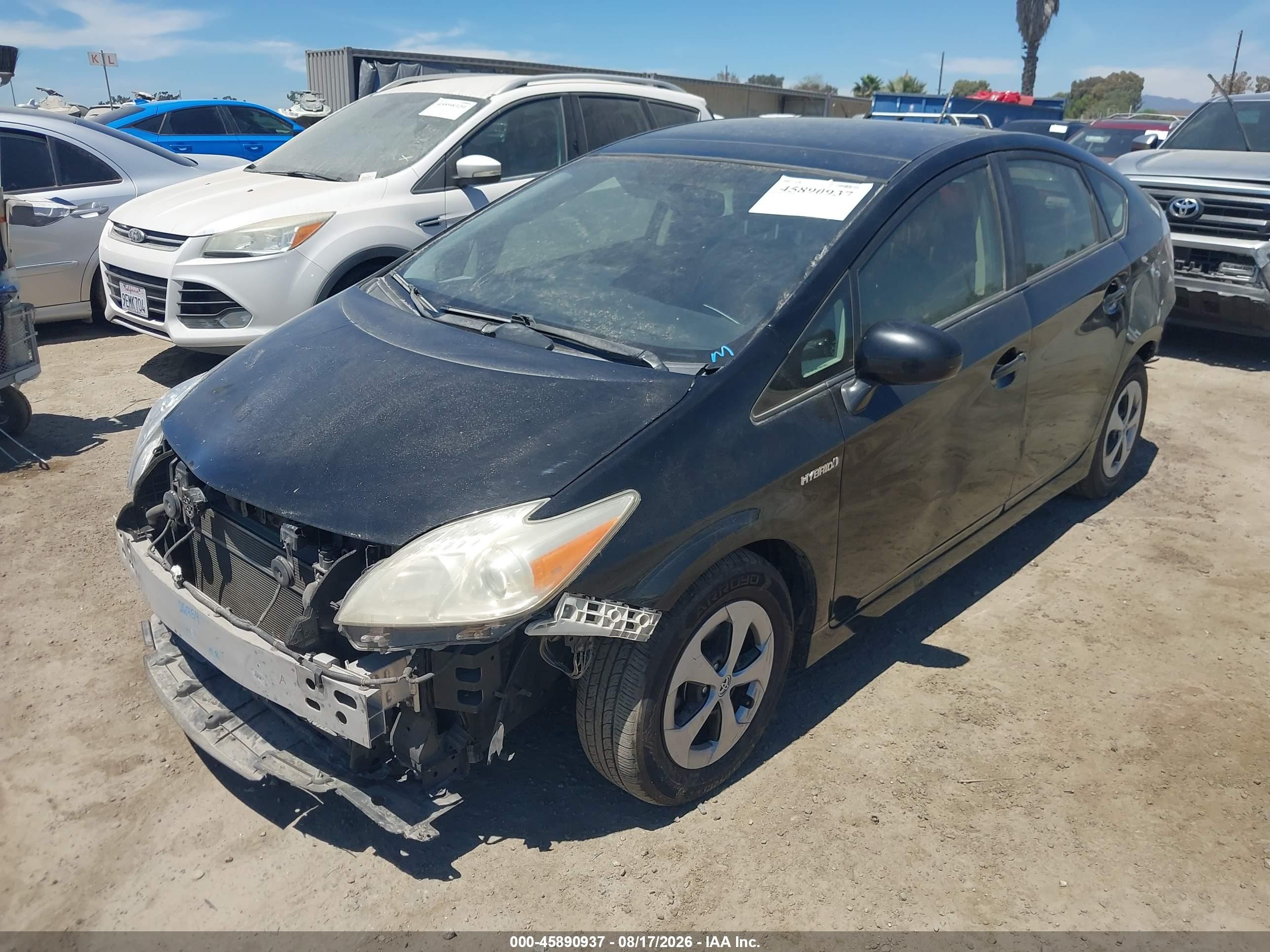 2015 Toyota Prius Four Черный vin: JTDKN3DU9F1996717
